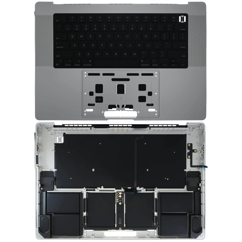 Original OEM Top Case mit Akku & US-Tastatur für MacBook Pro 16" A2780 Silber