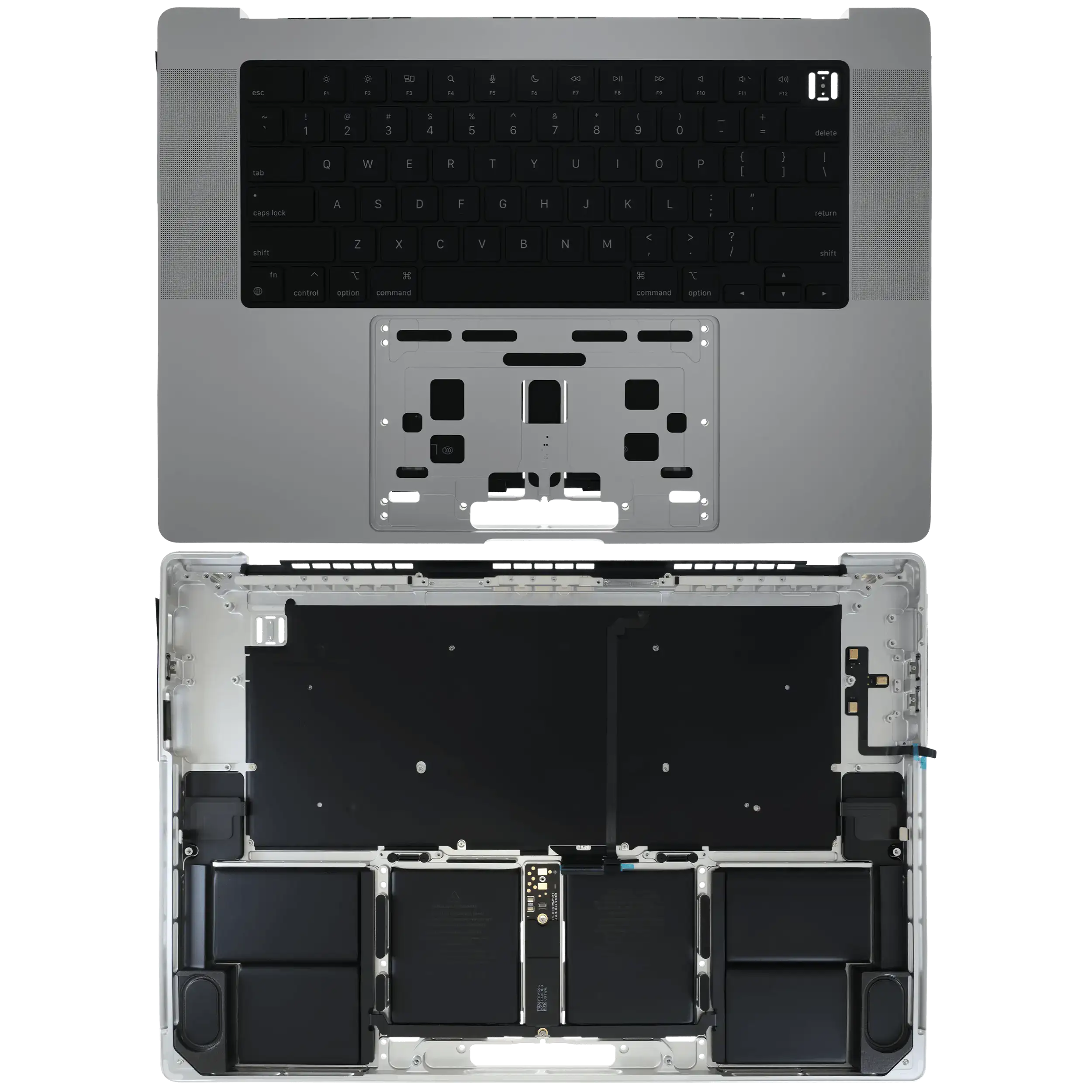 Original OEM Top Case mit Akku & US-Tastatur für MacBook Pro 16" A2780 Silber