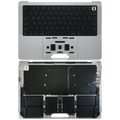 Apple MacBook Pro 14" Top Case mit Akku & US-Tastatur (A3185, 2024, OEM, Silber)