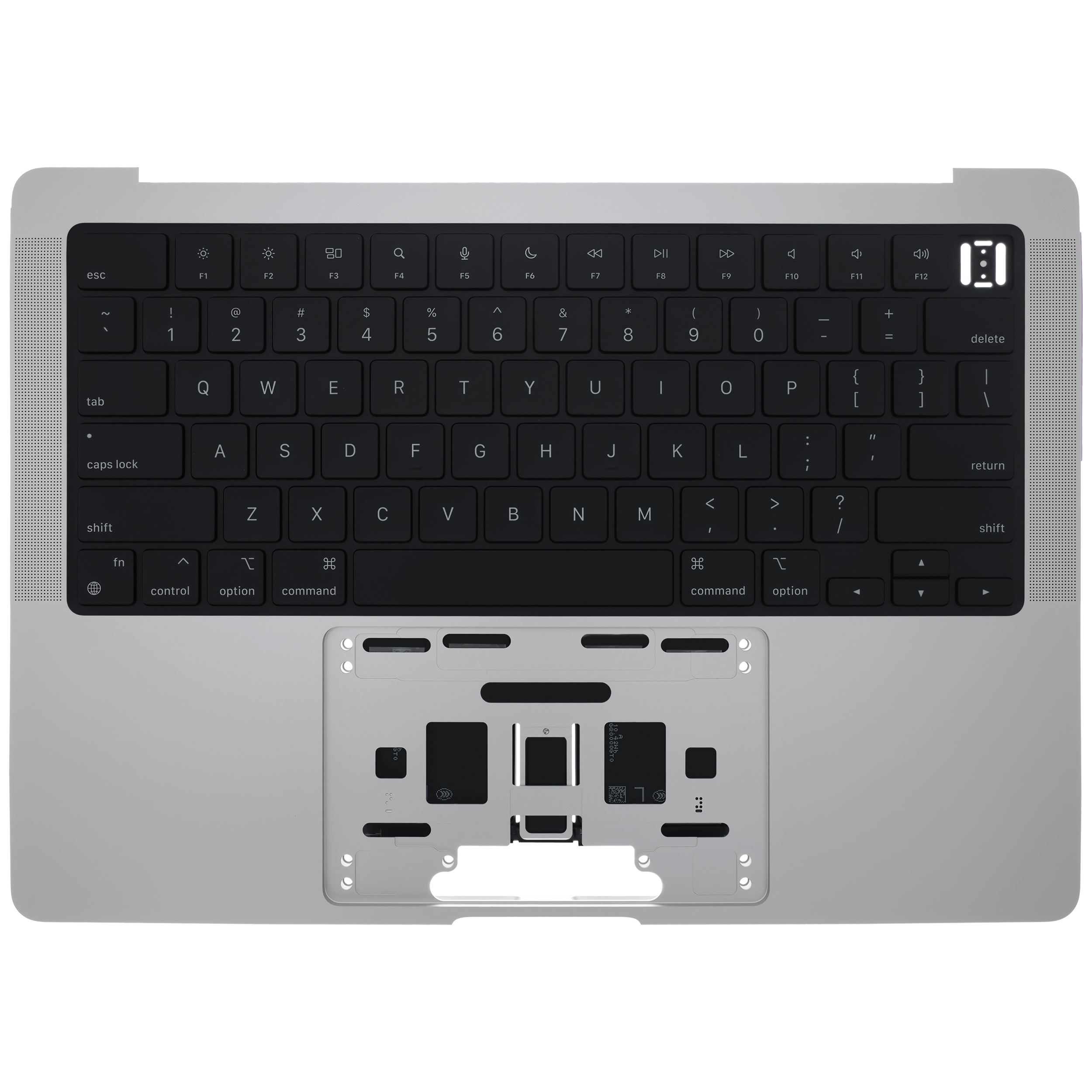 Top Case with Battery and Keyboard for MacBook Pro 14" (A3185 / 2024) (Original OEM) (US Keyboard) (Silver)