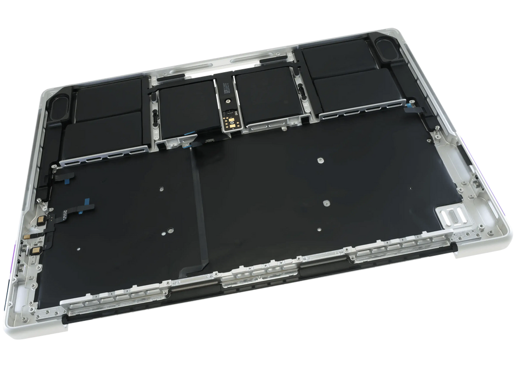 Top Case with Battery and Keyboard for MacBook Pro 14" (A3185 / 2024) (Original OEM) (US Keyboard) (Silver)