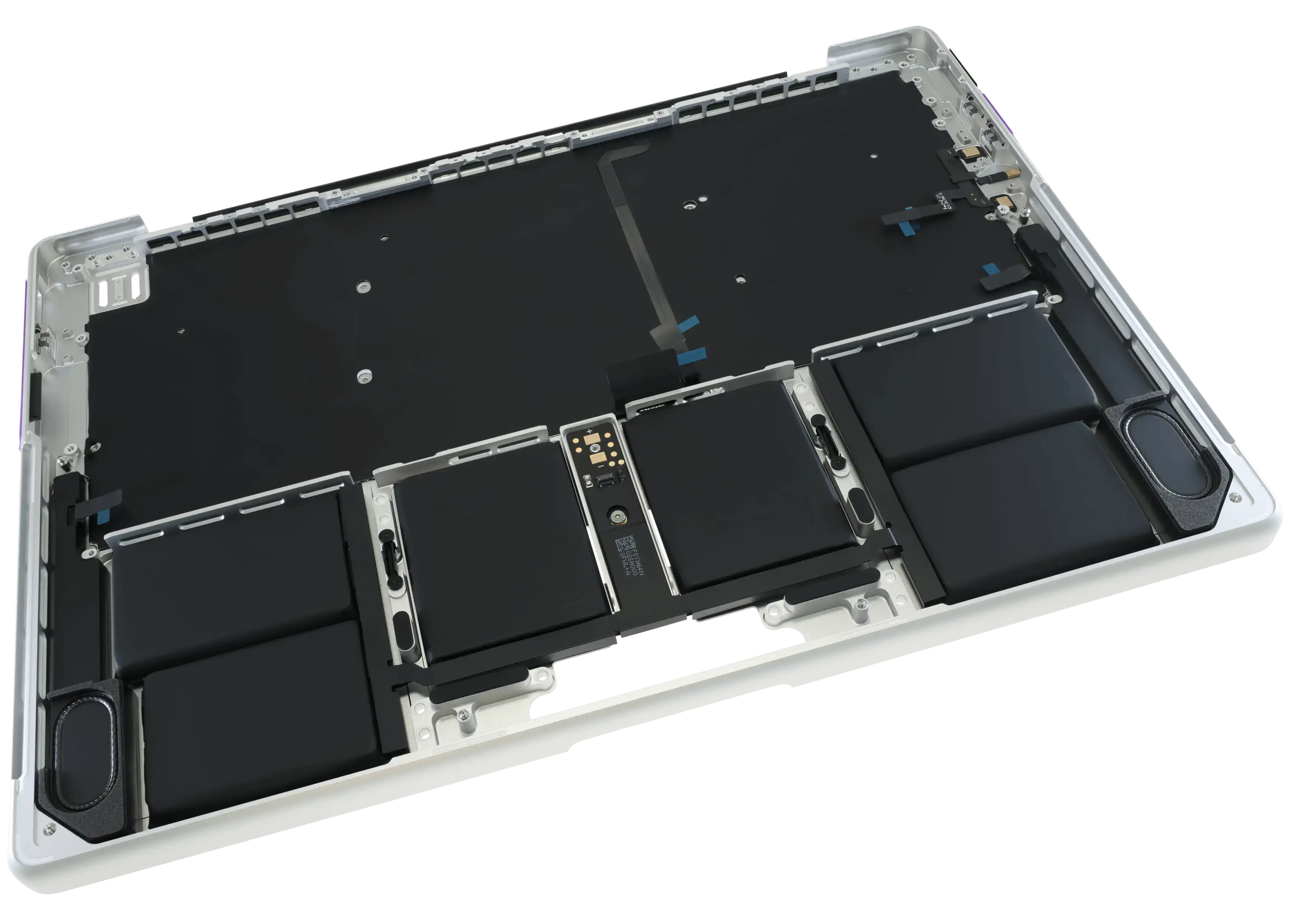 Top Case with Battery and Keyboard for MacBook Pro 14" (A3185 / 2024) (Original OEM) (US Keyboard) (Silver)