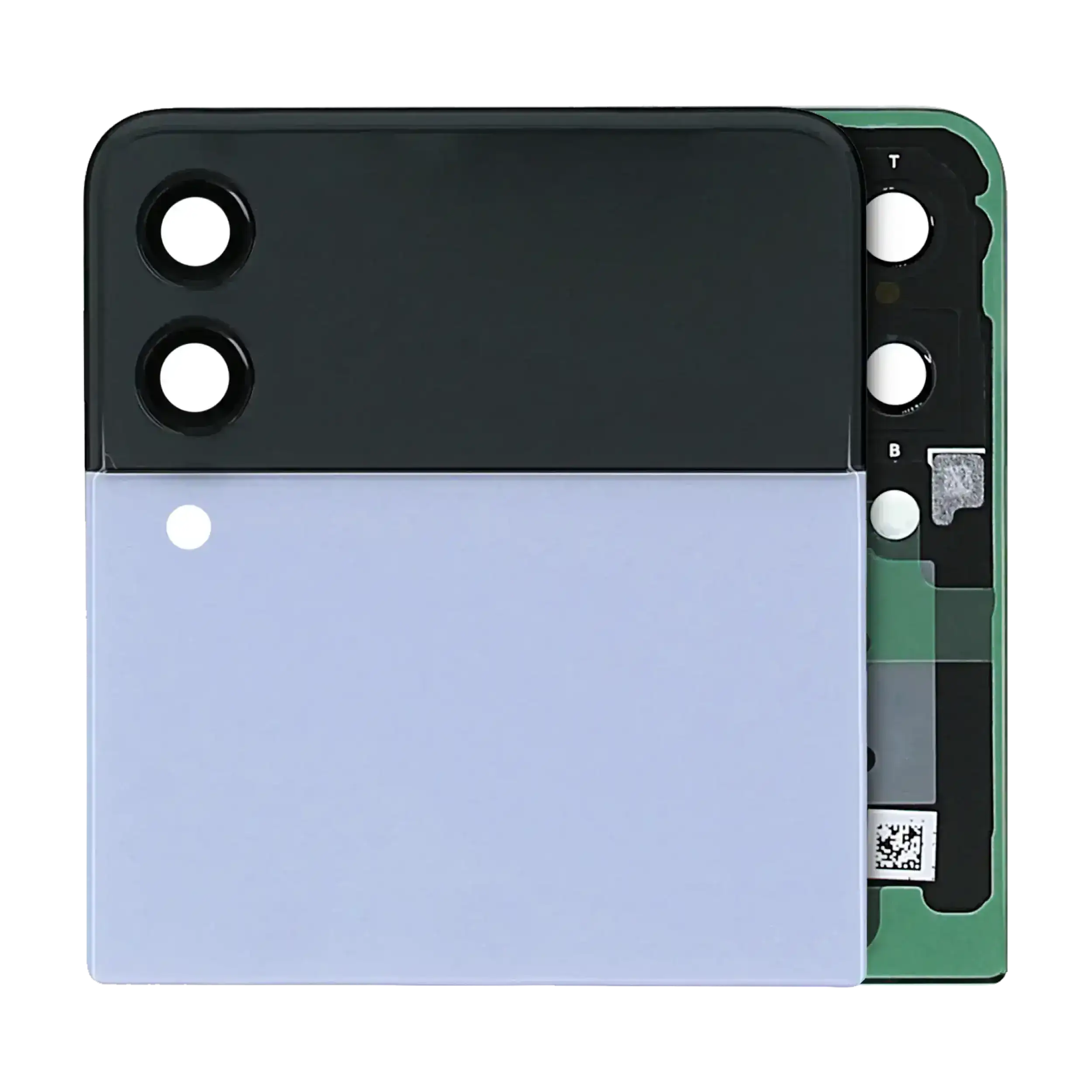 Outer OLED-Display für Samsung Galaxy Z Flip 3 5G (gebrauchter OEM-Ausbau, Qualität B/C) (Blau)
