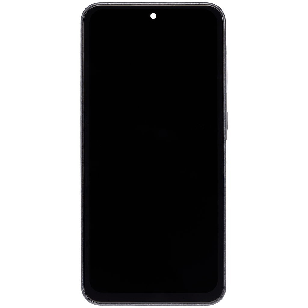 LCD-Display mit Rahmen für Samsung Galaxy A36 5G (A366/ 2025)(6.58") (US-Version) (Aftermarket : incell) (Schwarz)