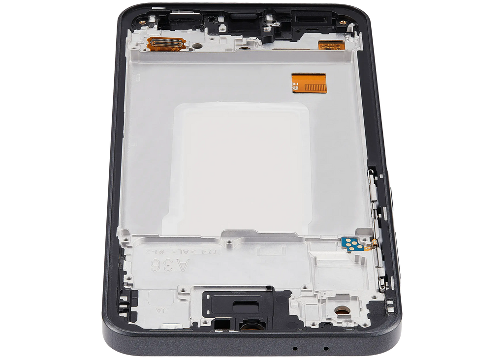 LCD-Display mit Rahmen für Samsung Galaxy A36 5G (A366/ 2025)(6.58") (US-Version) (Aftermarket : incell) (Schwarz)
