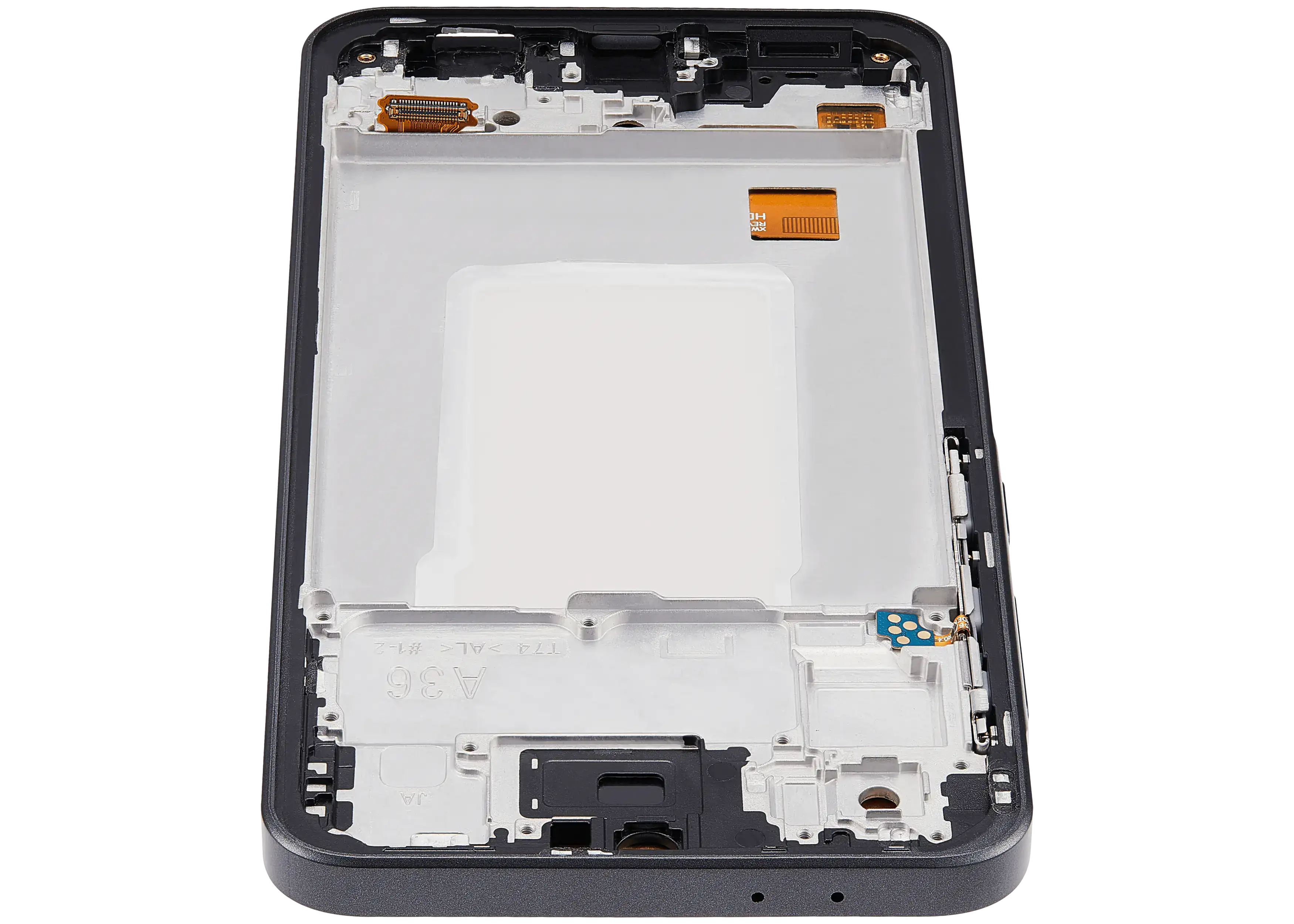 LCD-Display mit Rahmen für Samsung Galaxy A36 5G (A366/ 2025)(6.58") (US-Version) (Aftermarket : incell) (Schwarz)