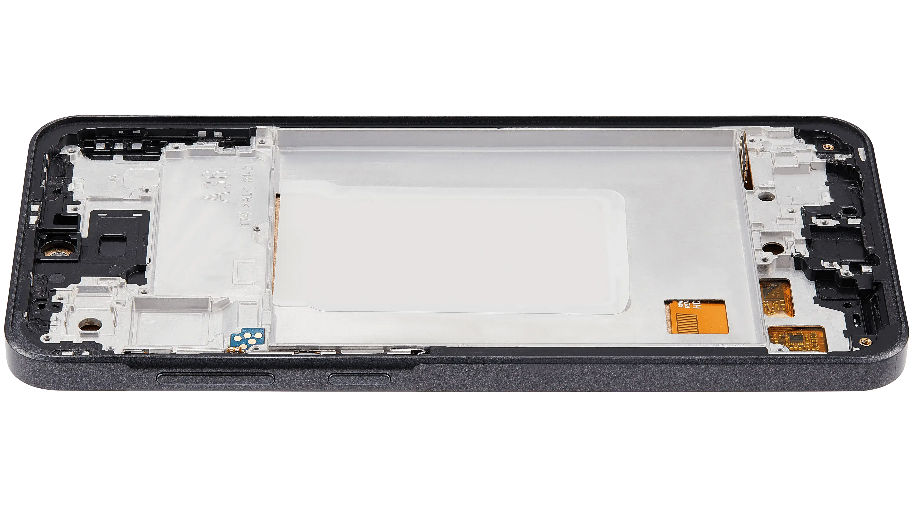 LCD-Display mit Rahmen für Samsung Galaxy A36 5G (A366/ 2025)(6.58") (US-Version) (Aftermarket : incell) (Schwarz)