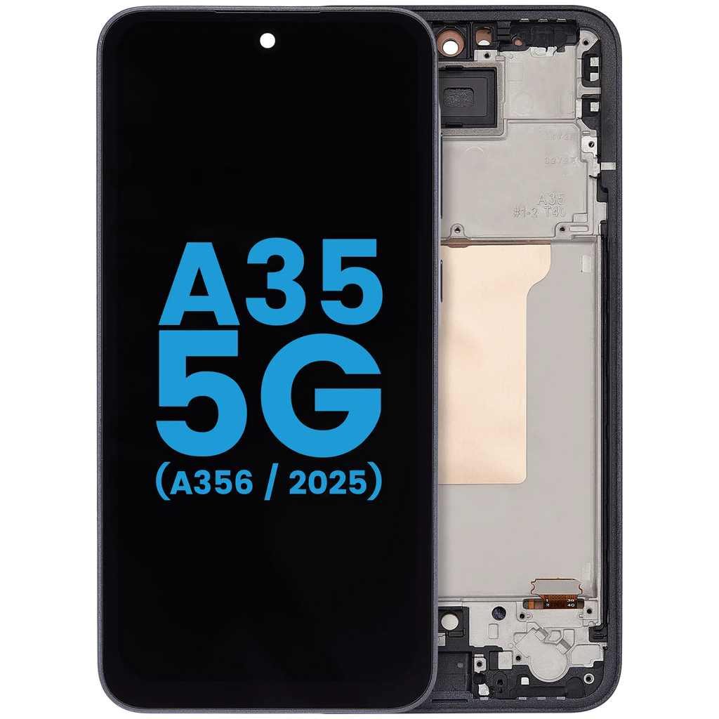 LCD-Display mit Rahmen für Samsung Galaxy A35 5G (A356/ 2025)(6.58") (US-Version) (Aftermarket : incell)(Navy)