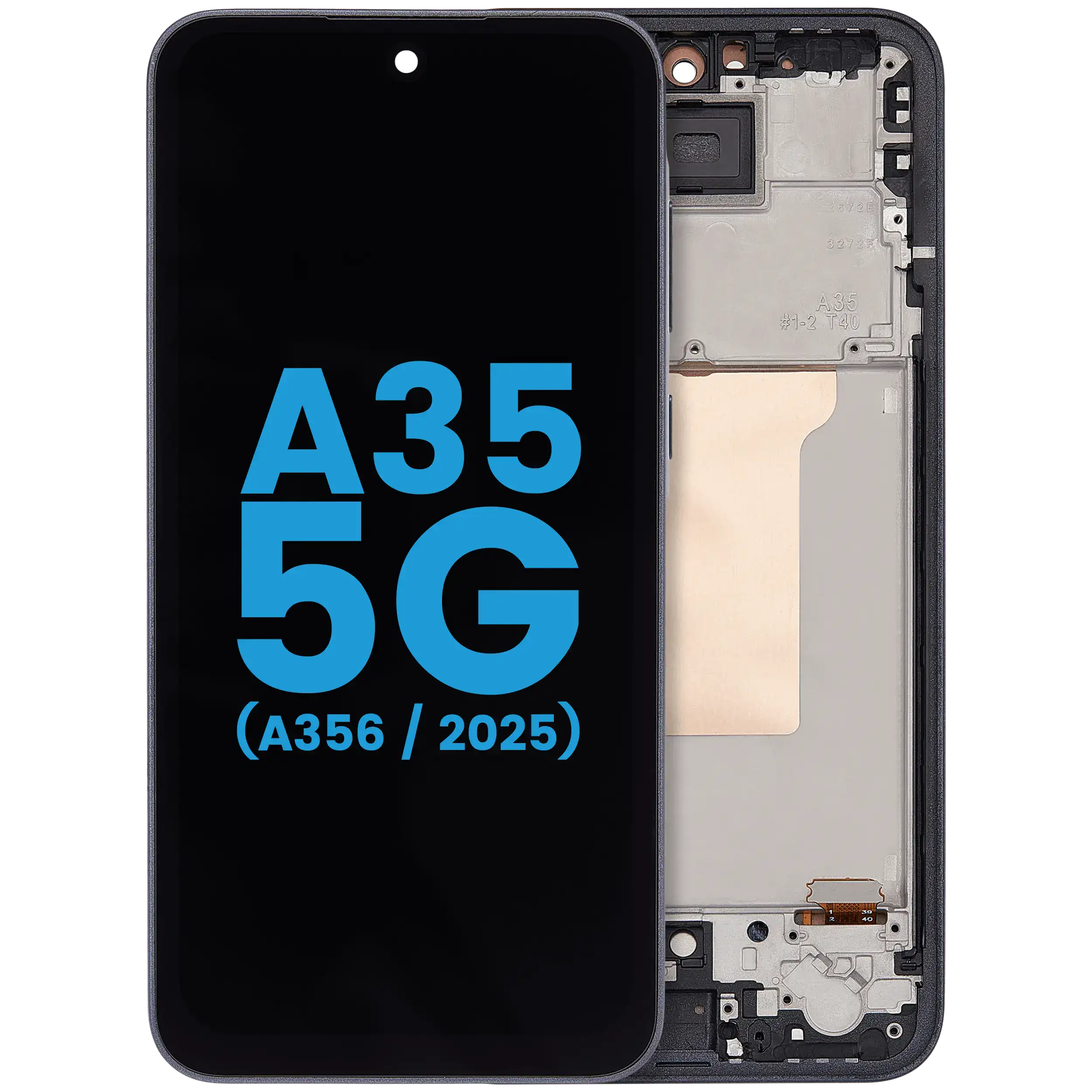 LCD-Display mit Rahmen für Samsung Galaxy A35 5G (A356/ 2025)(6.58") (US-Version) (Aftermarket : incell)(Navy)