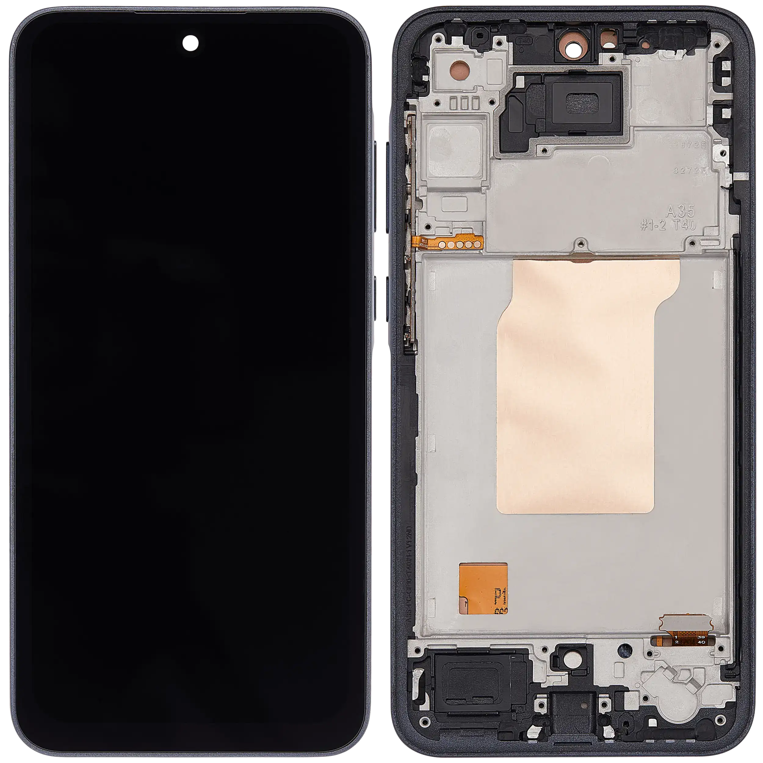 LCD-Display mit Rahmen für Samsung Galaxy A35 5G (A356/ 2025)(6.58") (US-Version) (Aftermarket : incell)(Navy)