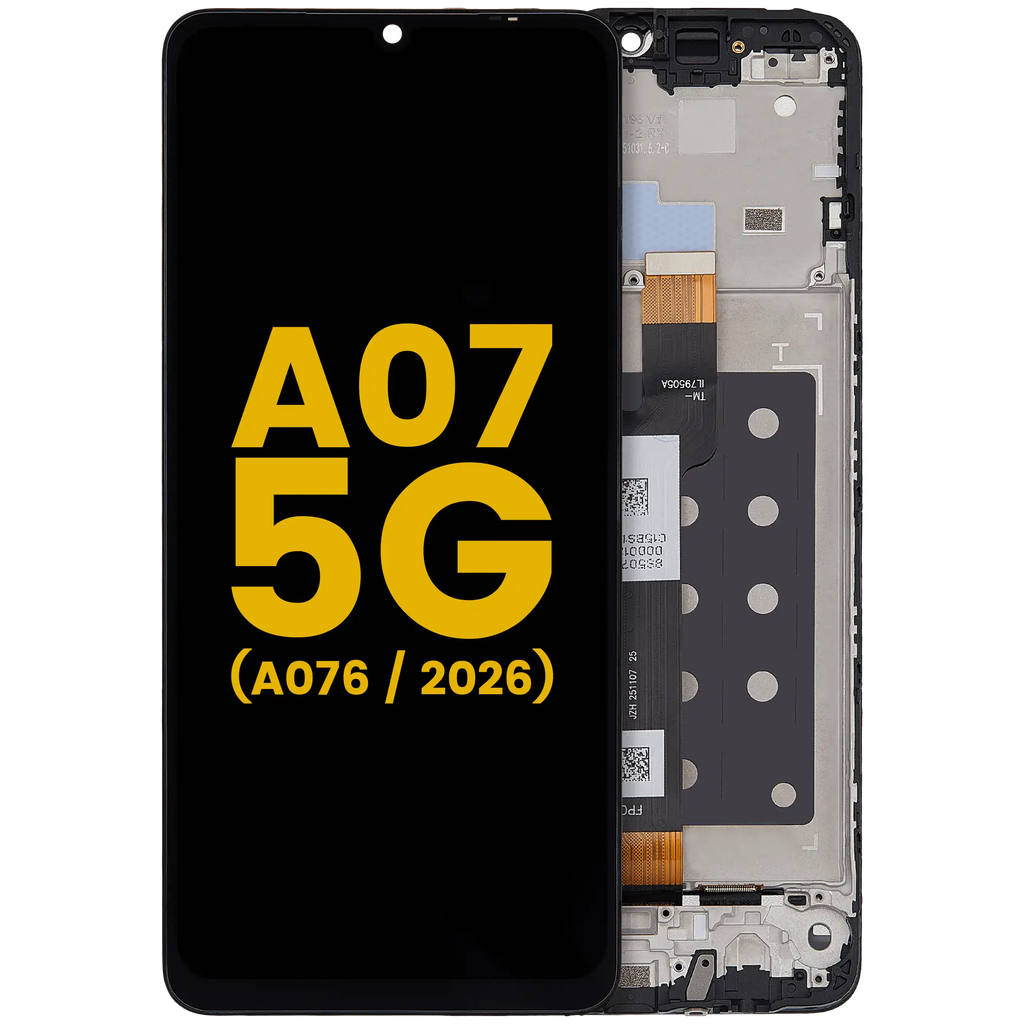 LCD-Display mit Rahmen für Samsung Galaxy A07 5G (A076/ 2026) (Refurbished) (Alle Farben)