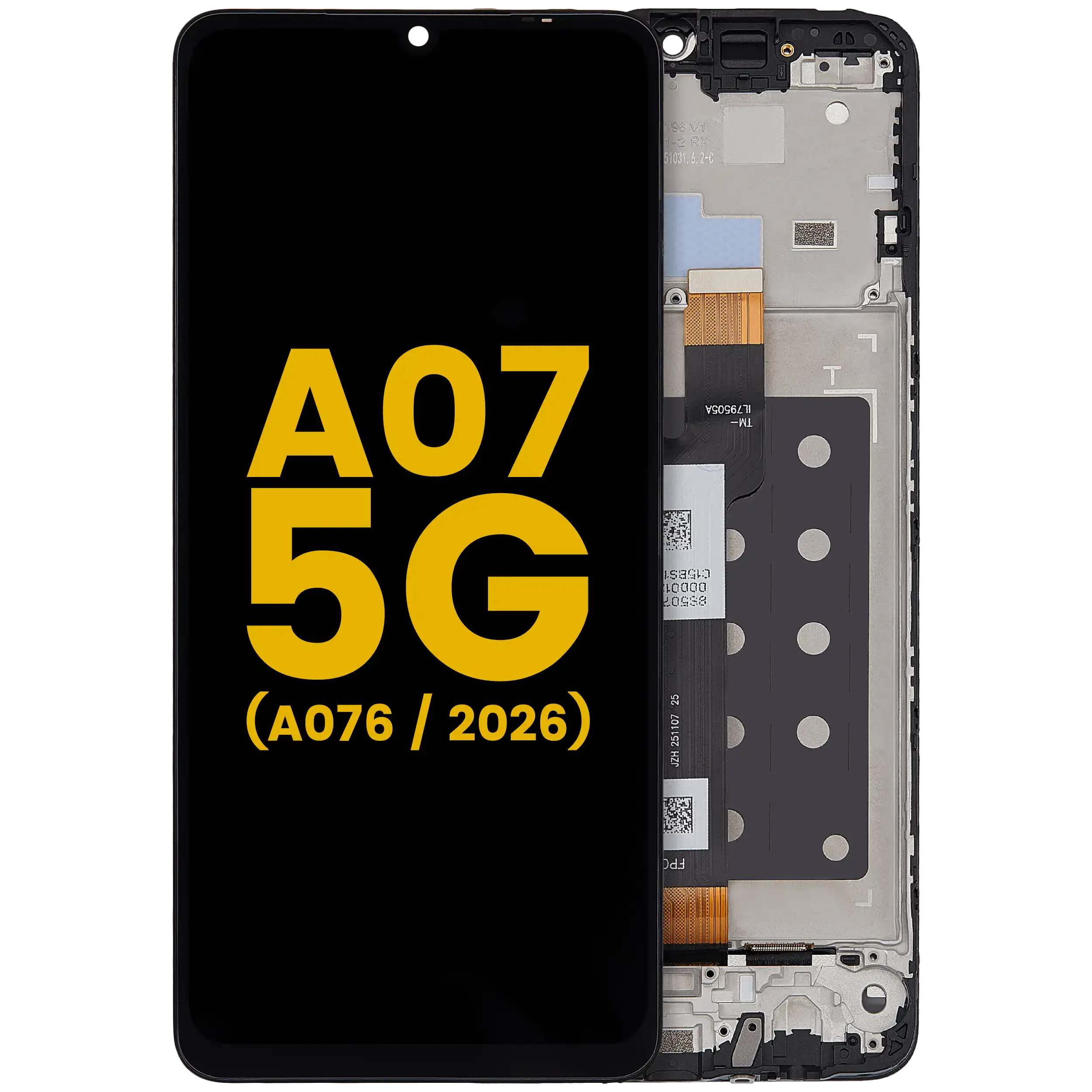 LCD-Display mit Rahmen für Samsung Galaxy A07 5G (A076/ 2026) (Refurbished) (Alle Farben)