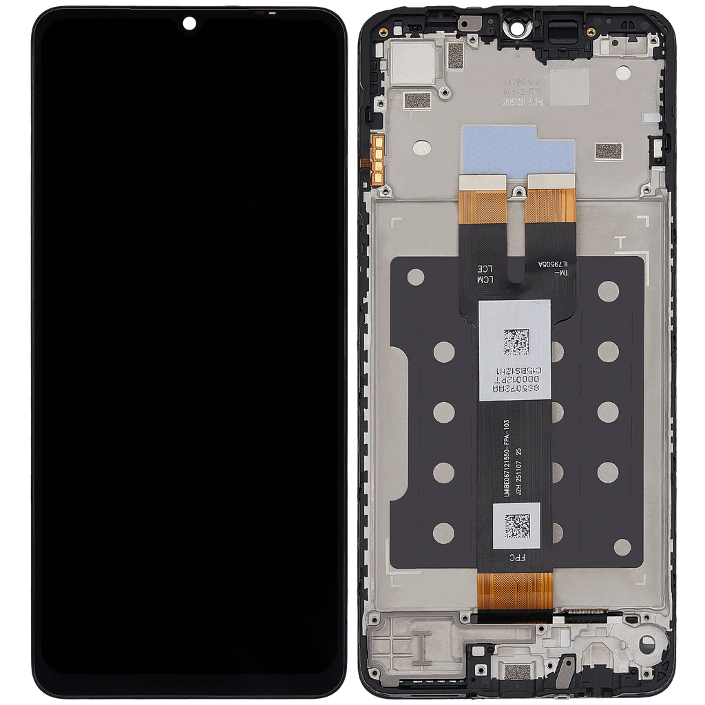 LCD-Display mit Rahmen für Samsung Galaxy A07 5G (A076/ 2026) (Refurbished) (Alle Farben)