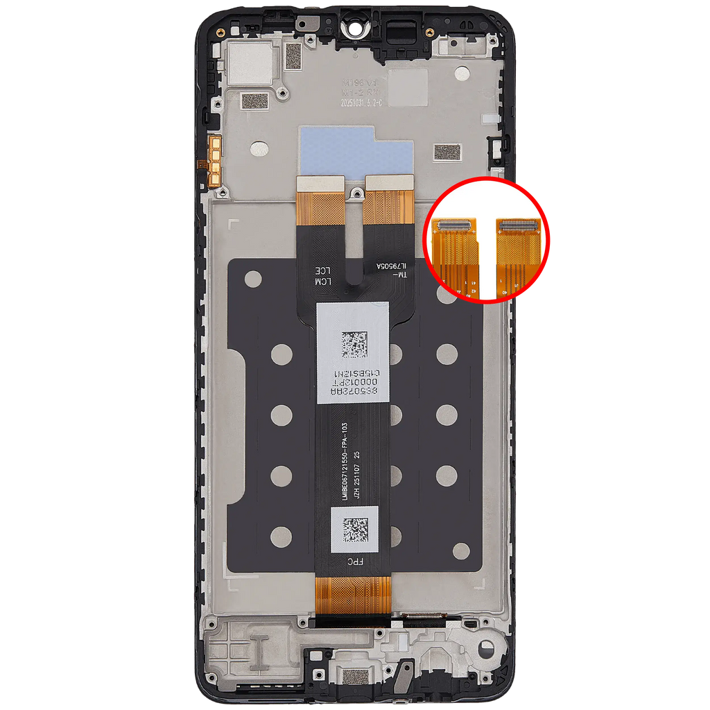 LCD-Display mit Rahmen für Samsung Galaxy A07 5G (A076/ 2026) (Refurbished) (Alle Farben)