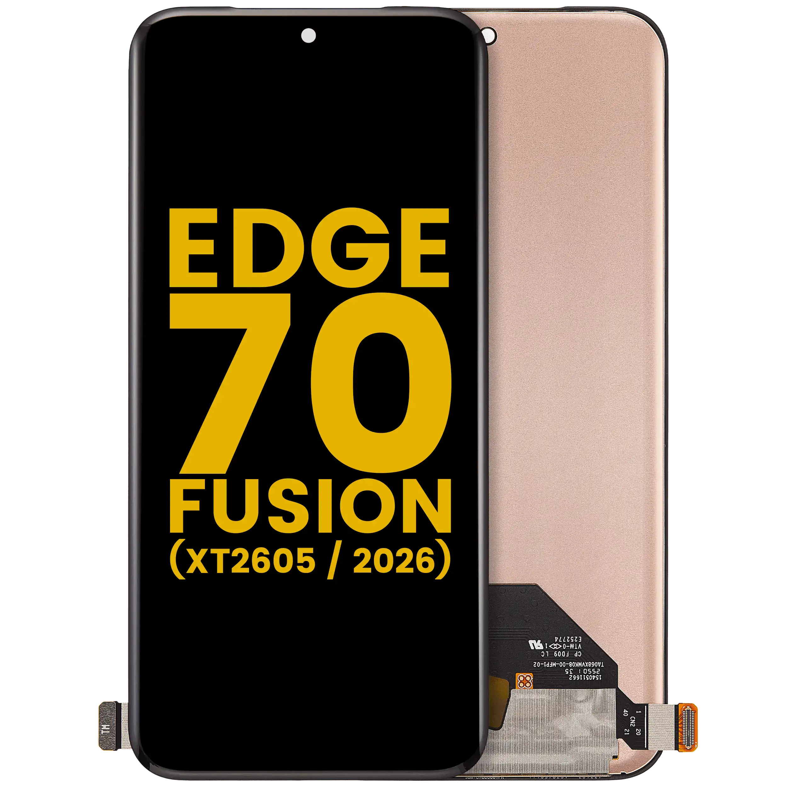 OLED-Display ohne Rahmen für Motorola Edge 70 Fusion (XT2605 / 2026) (Refurbished) (Alle Farben)