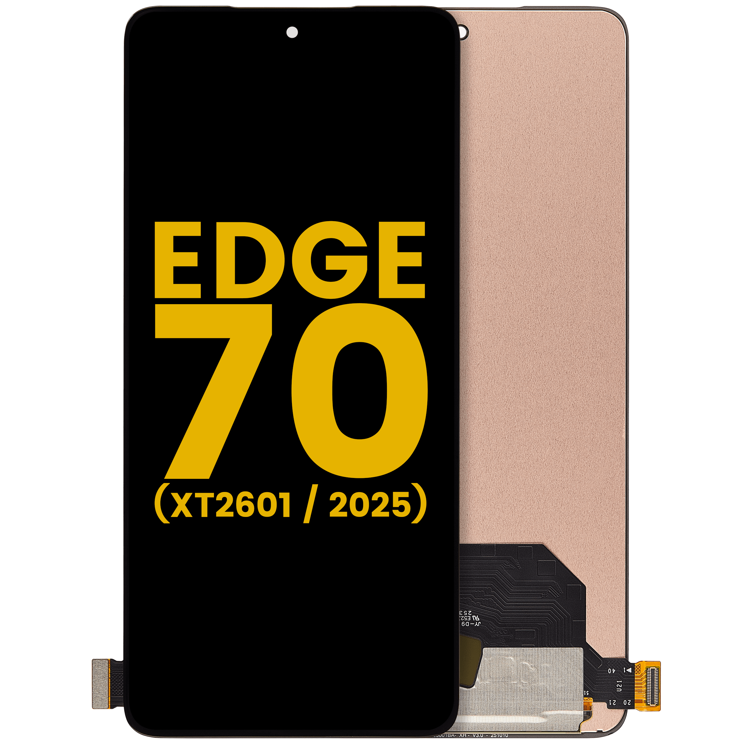 OLED-Display ohne Rahmen für Motorola Edge 70 (XT2601 / 2025) (Refurbished) (Alle Farben)