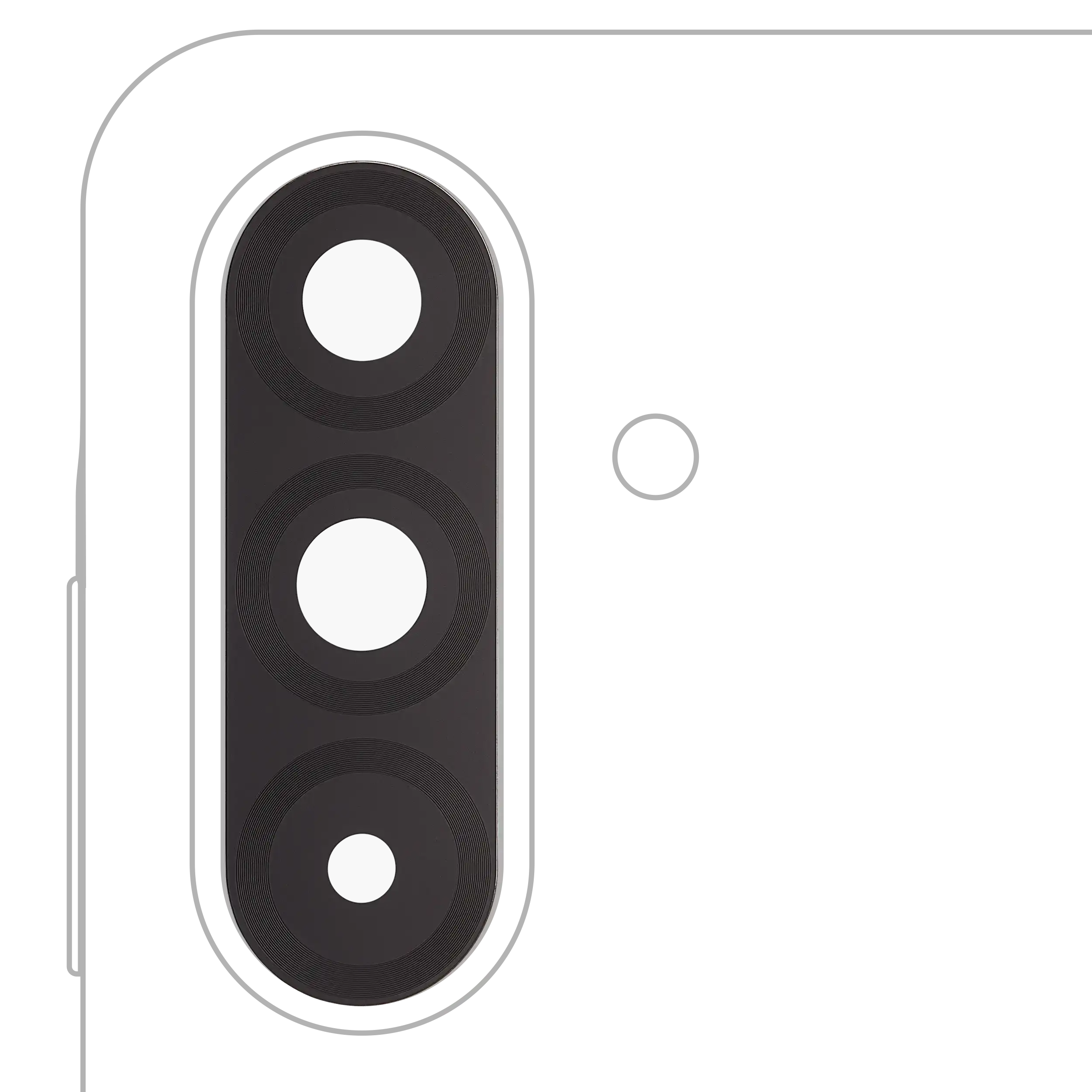 Kameralinse hinten (Glass Only) mit Adhesive für Samsung Galaxy A36 5G (A366 / 2025)