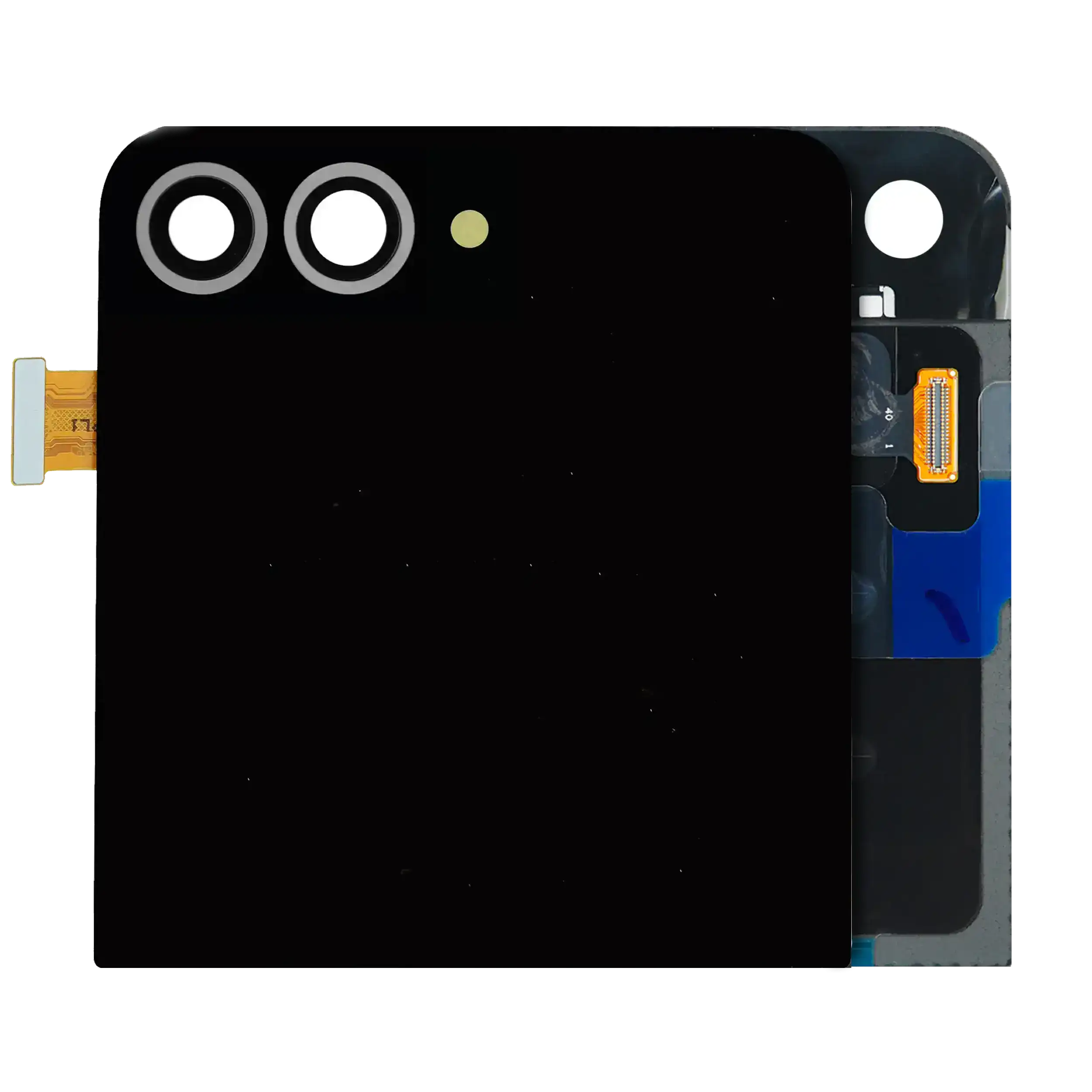 Outer OLED-Display für Samsung Galaxy Z Flip 6 5G (US & International) (gebrauchter OEM-Ausbau, Qualität B/C) (Silver Shadow)