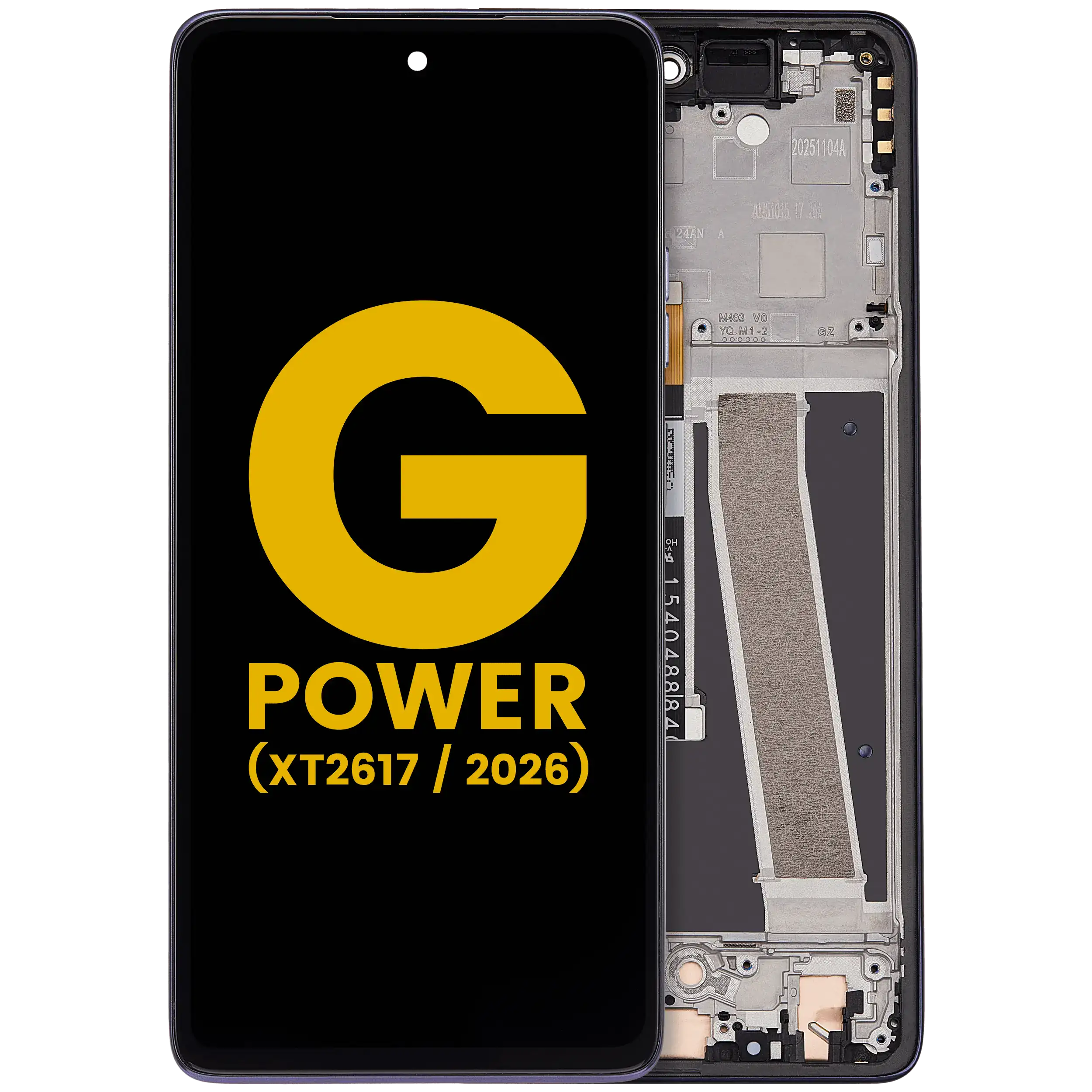 LCD-Display mit Rahmen für Motorola Moto G Power 5G (XT2617 / 2026) (Refurbished) (Evening Blue)