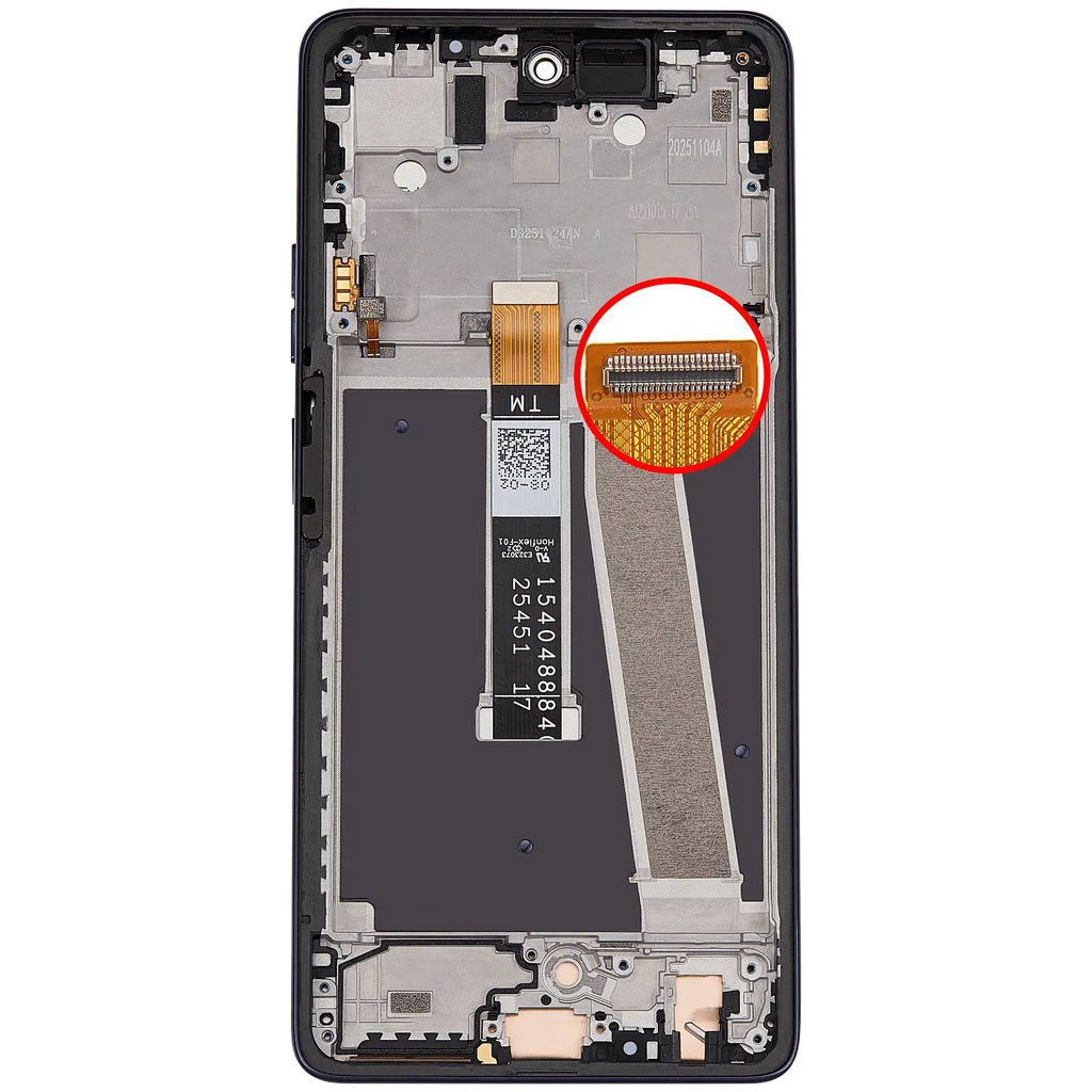 LCD-Display mit Rahmen für Motorola Moto G Power 5G (XT2617 / 2026) (Refurbished) (Evening Blue)