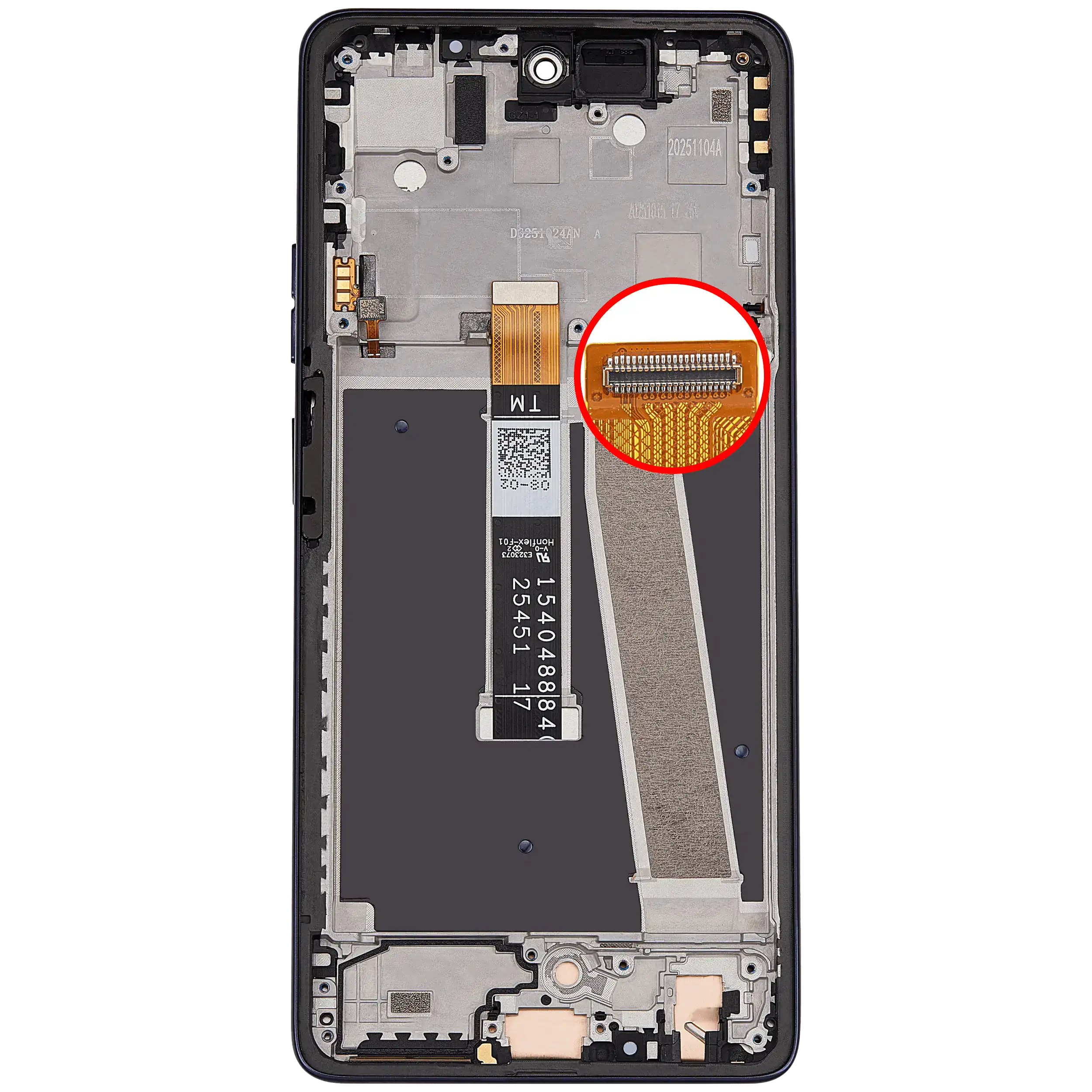 LCD-Display mit Rahmen für Motorola Moto G Power 5G (XT2617 / 2026) (Refurbished) (Evening Blue)