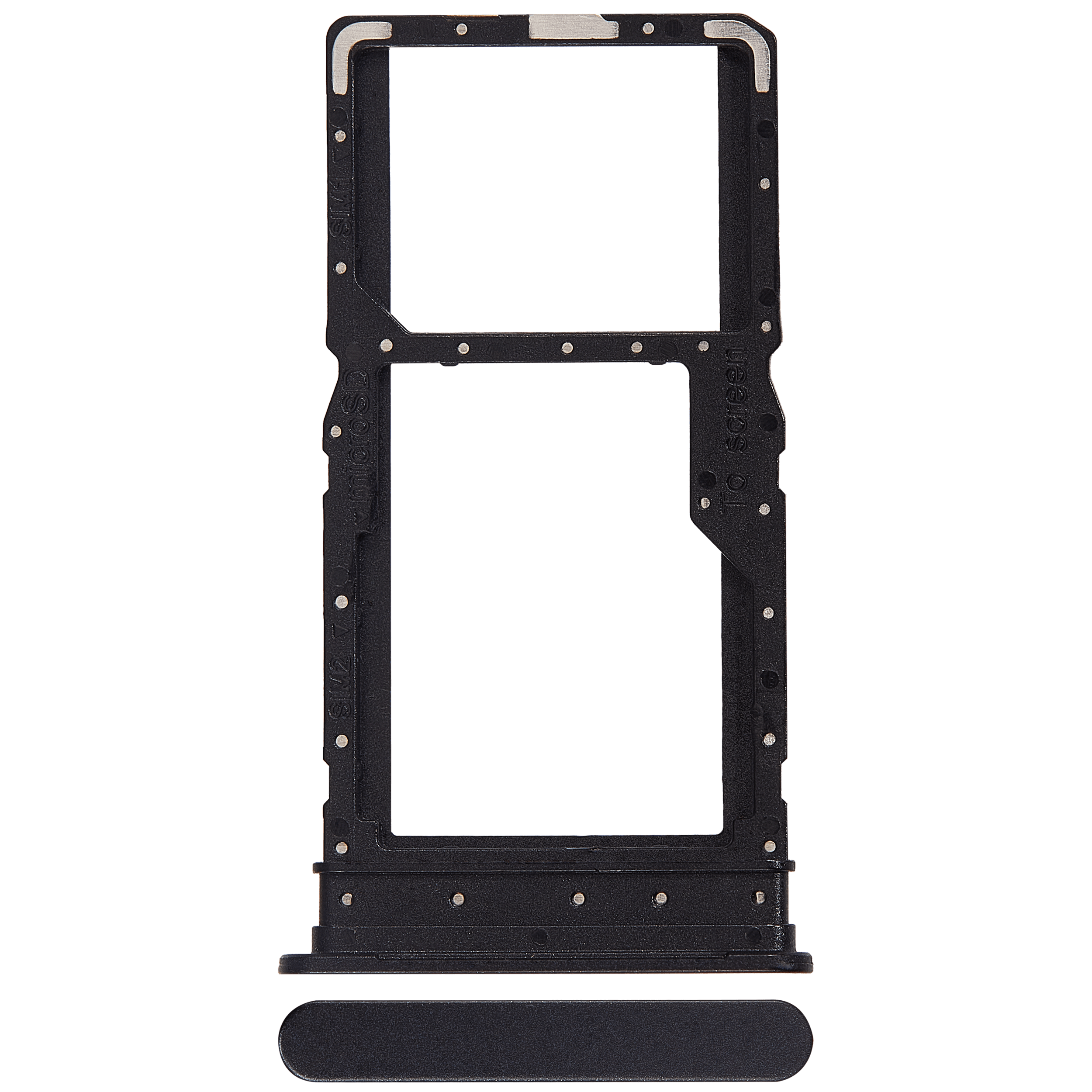 Dual Sim Card Tray für Samsung Galaxy A06 5G (A066 / 2025) (Schwarz)