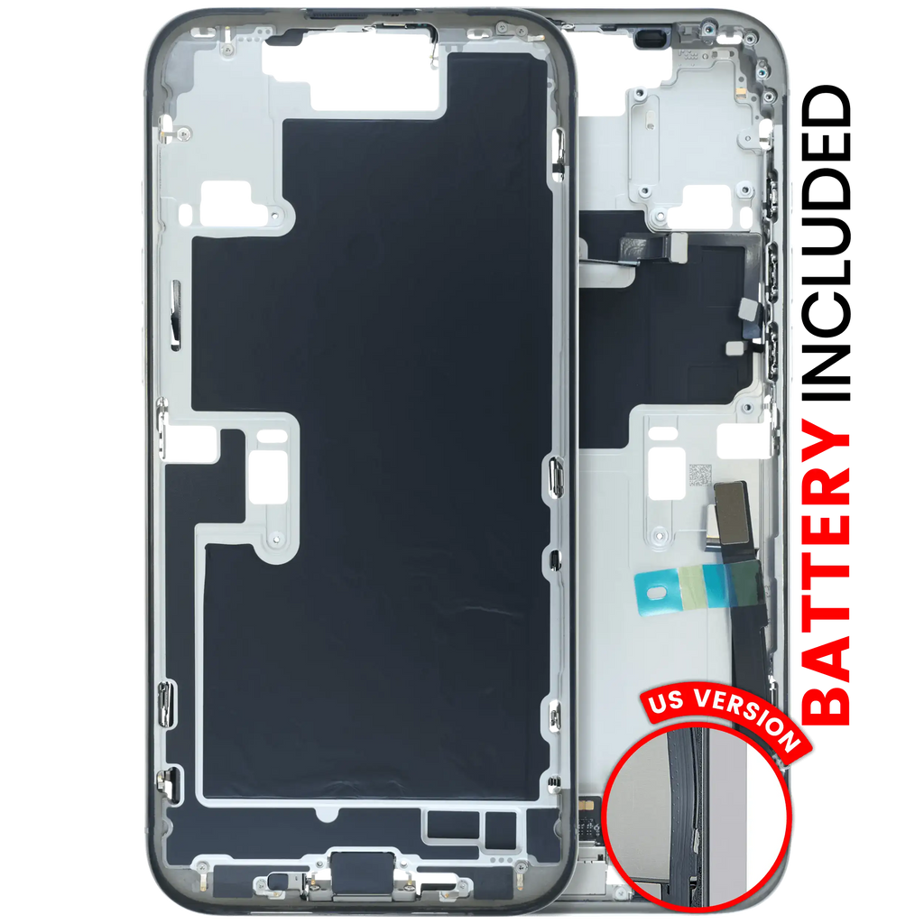 Backcover/Rahmen mit Akku für iPhone 16 Pro Max (Original OEM) (US-Version) (Natural Titanium)