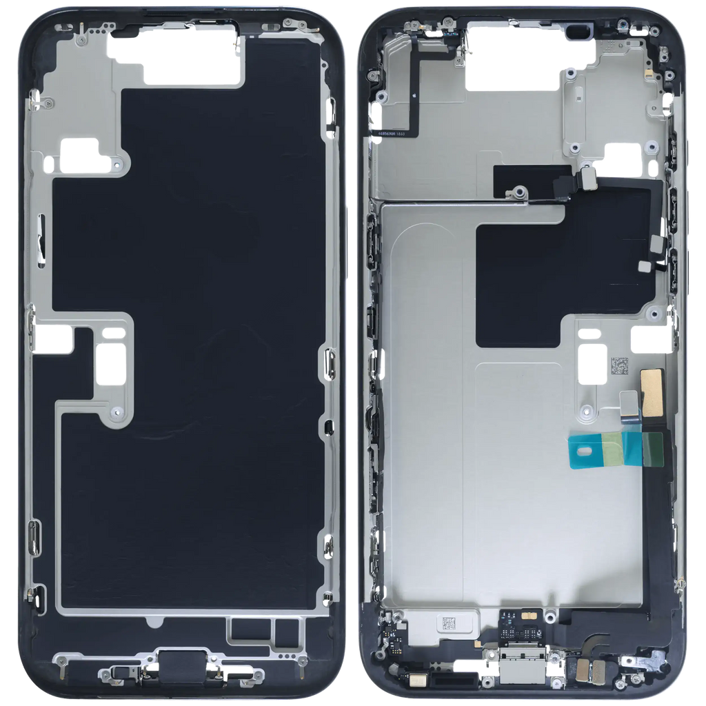 Backcover/Rahmen mit Akku für iPhone 16 Pro Max (Original OEM) (US-Version) (Schwarz Titanium)