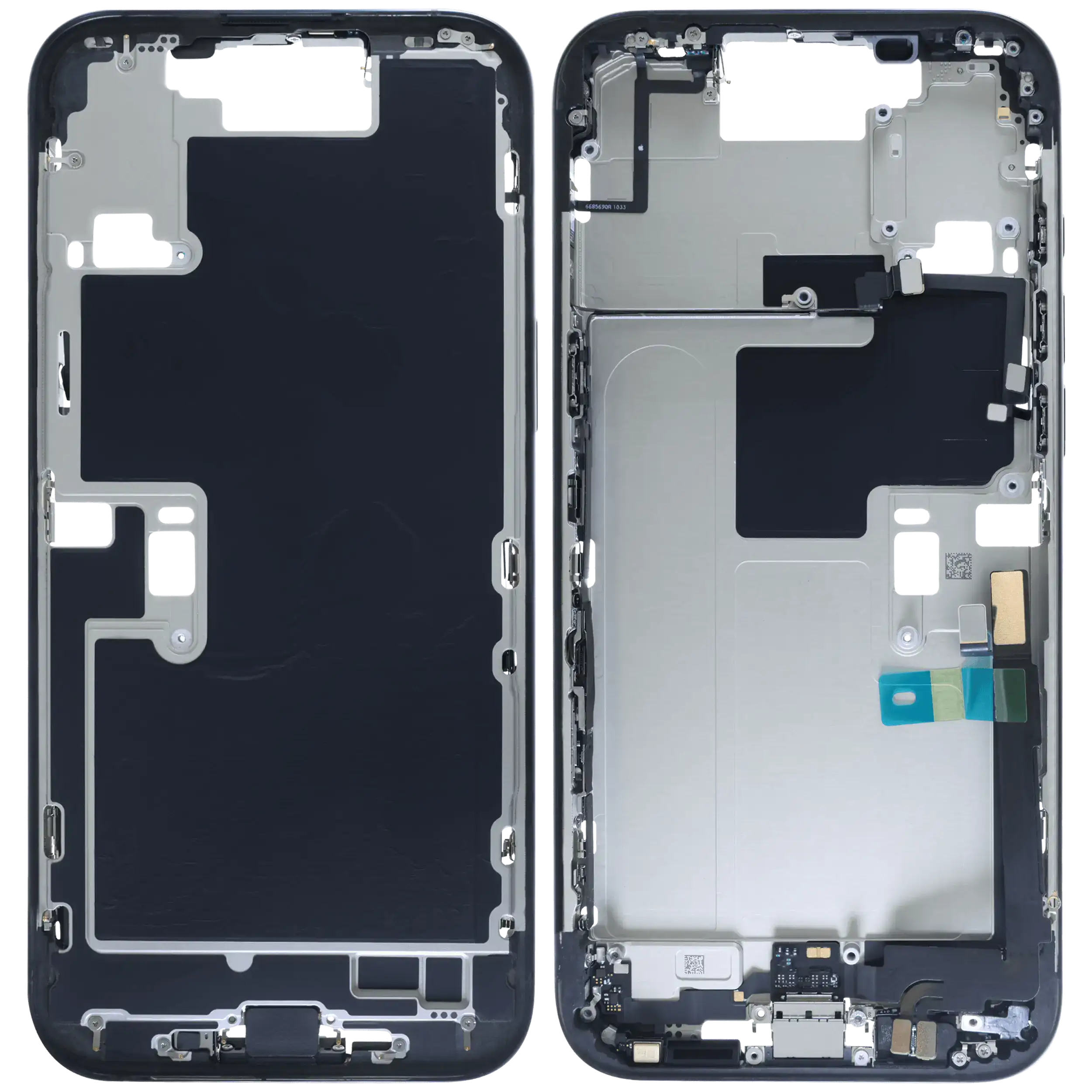 Backcover/Rahmen mit Akku für iPhone 16 Pro Max (Original OEM) (US-Version) (Schwarz Titanium)