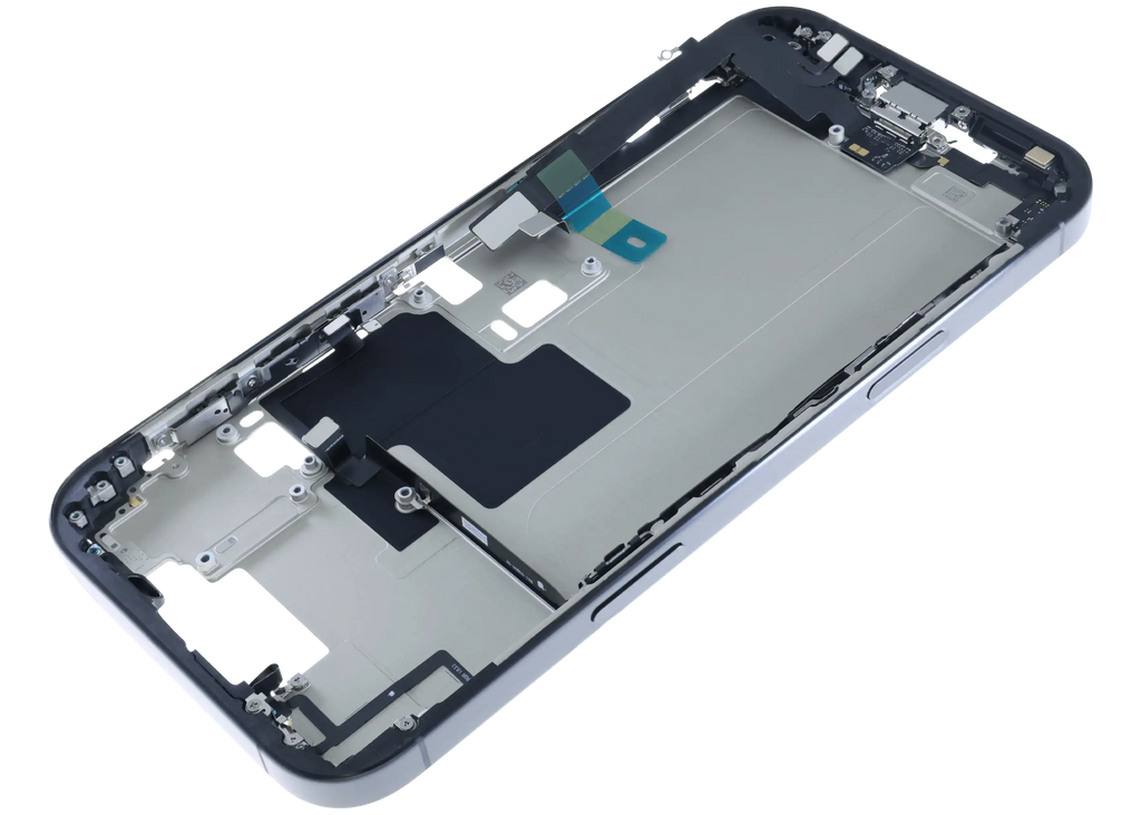 Backcover/Rahmen mit Akku für iPhone 16 Pro Max (Original OEM) (US-Version) (Schwarz Titanium)