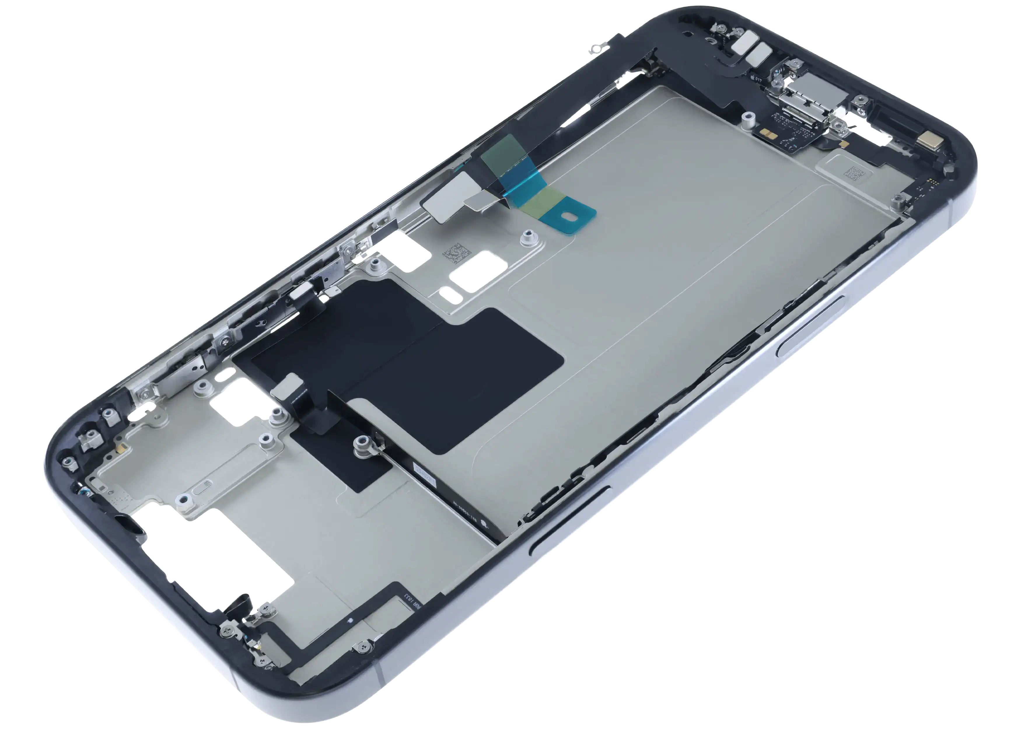 Backcover/Rahmen mit Akku für iPhone 16 Pro Max (Original OEM) (US-Version) (Schwarz Titanium)