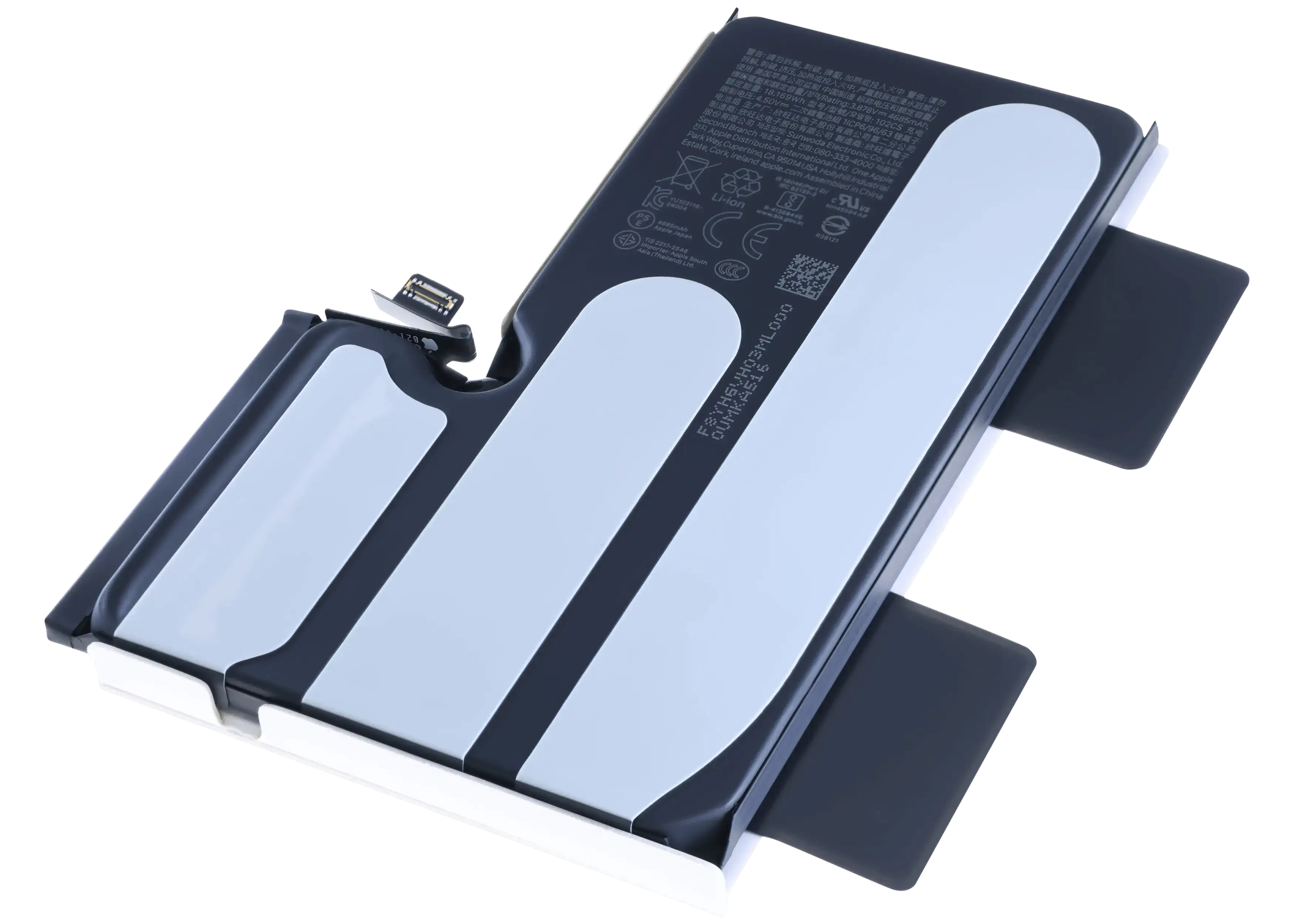 Backcover/Rahmen mit Akku für iPhone 16 Pro Max (Original OEM) (US-Version) (Schwarz Titanium)