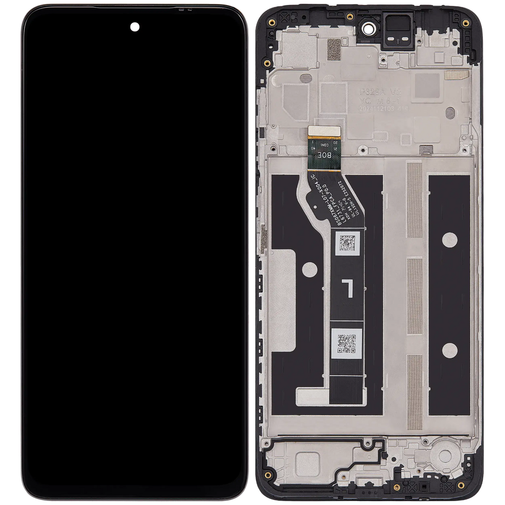 LCD-Display mit Rahmen für Motorola Moto G17 (XT2623 / 2026) / G17 Power (XT2623 / 2026) (Refurbished) (Alle Farben)