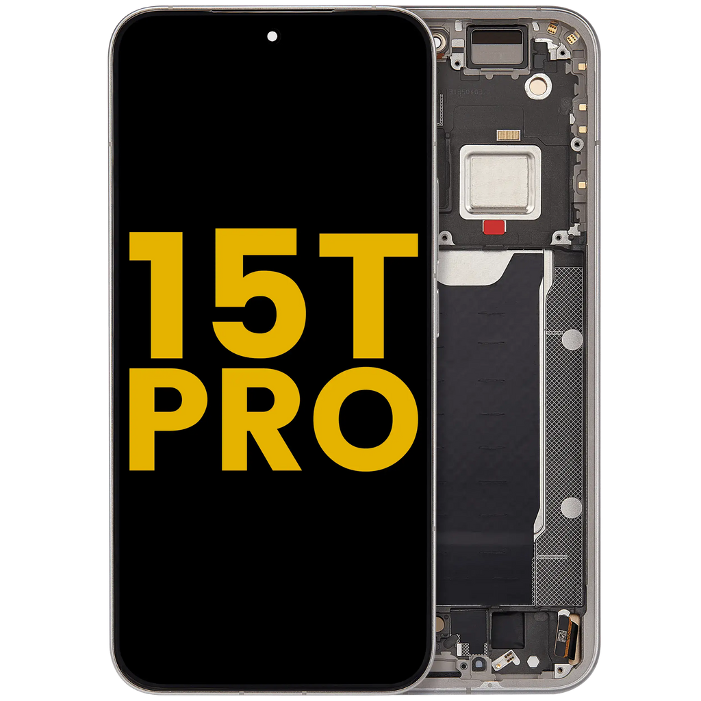 OLED-Display mit Rahmen für Xiaomi 15T Pro (Refurbished) (Grau)