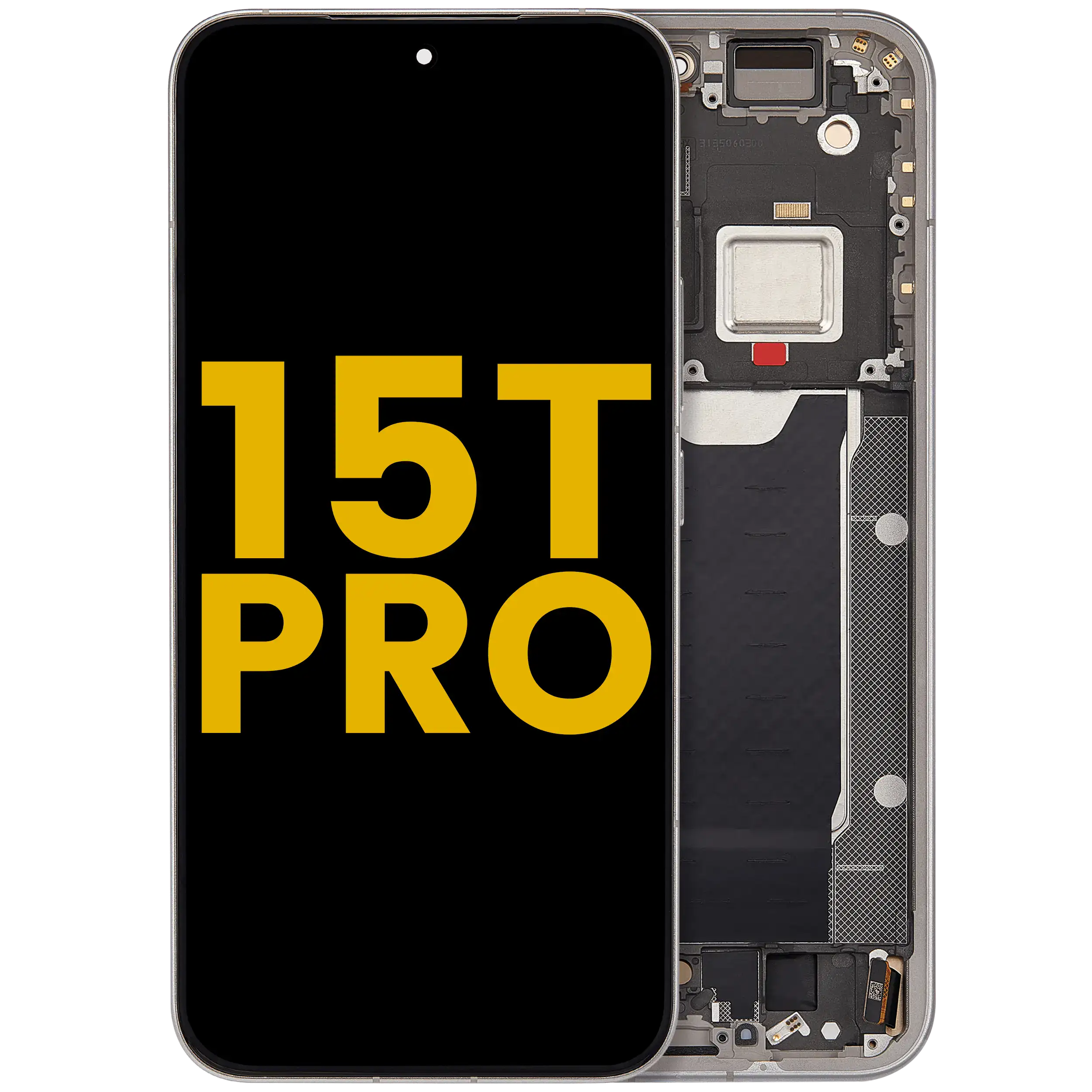 OLED-Display mit Rahmen für Xiaomi 15T Pro (Refurbished) (Grau)