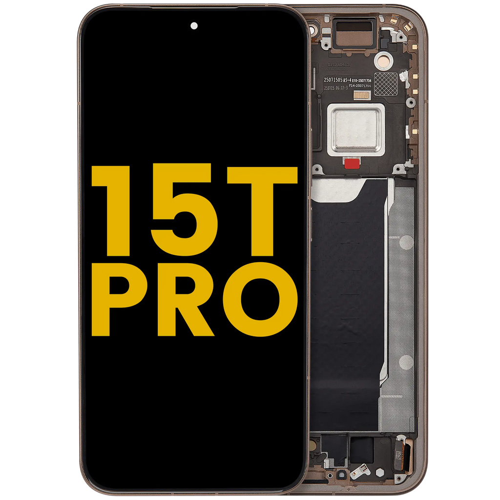 OLED-Display mit Rahmen für Xiaomi 15T Pro (Refurbished) (Mocha Gold)