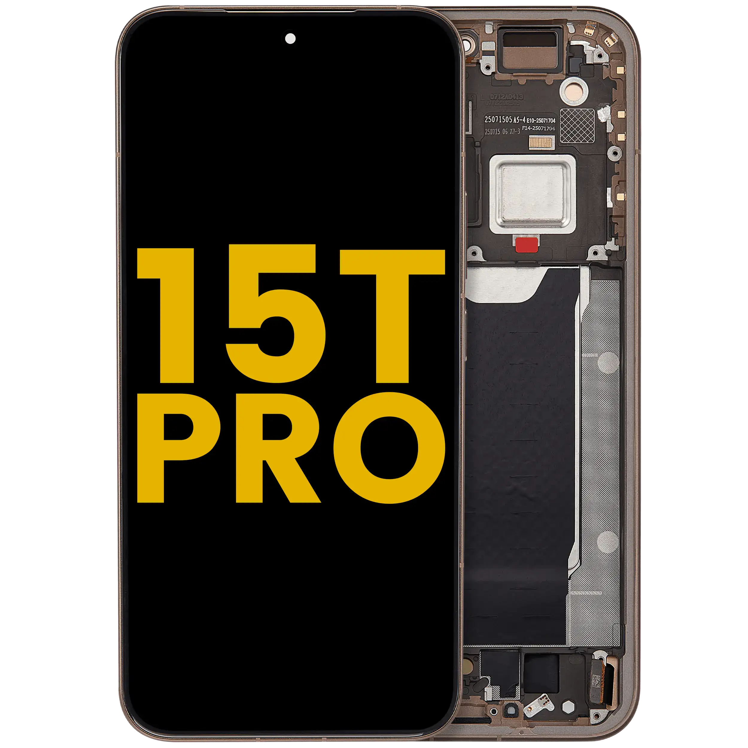 OLED-Display mit Rahmen für Xiaomi 15T Pro (Refurbished) (Mocha Gold)