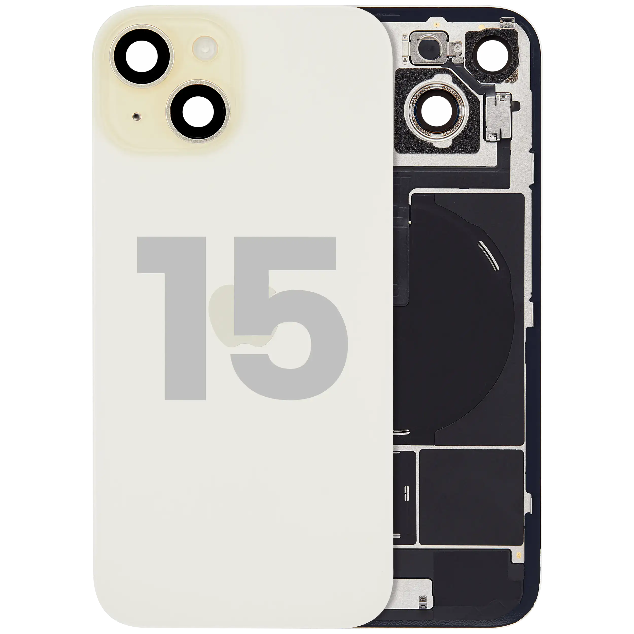 Original Apple-Ausbau A gebraucht – iPhone 15 Backcover Gelb