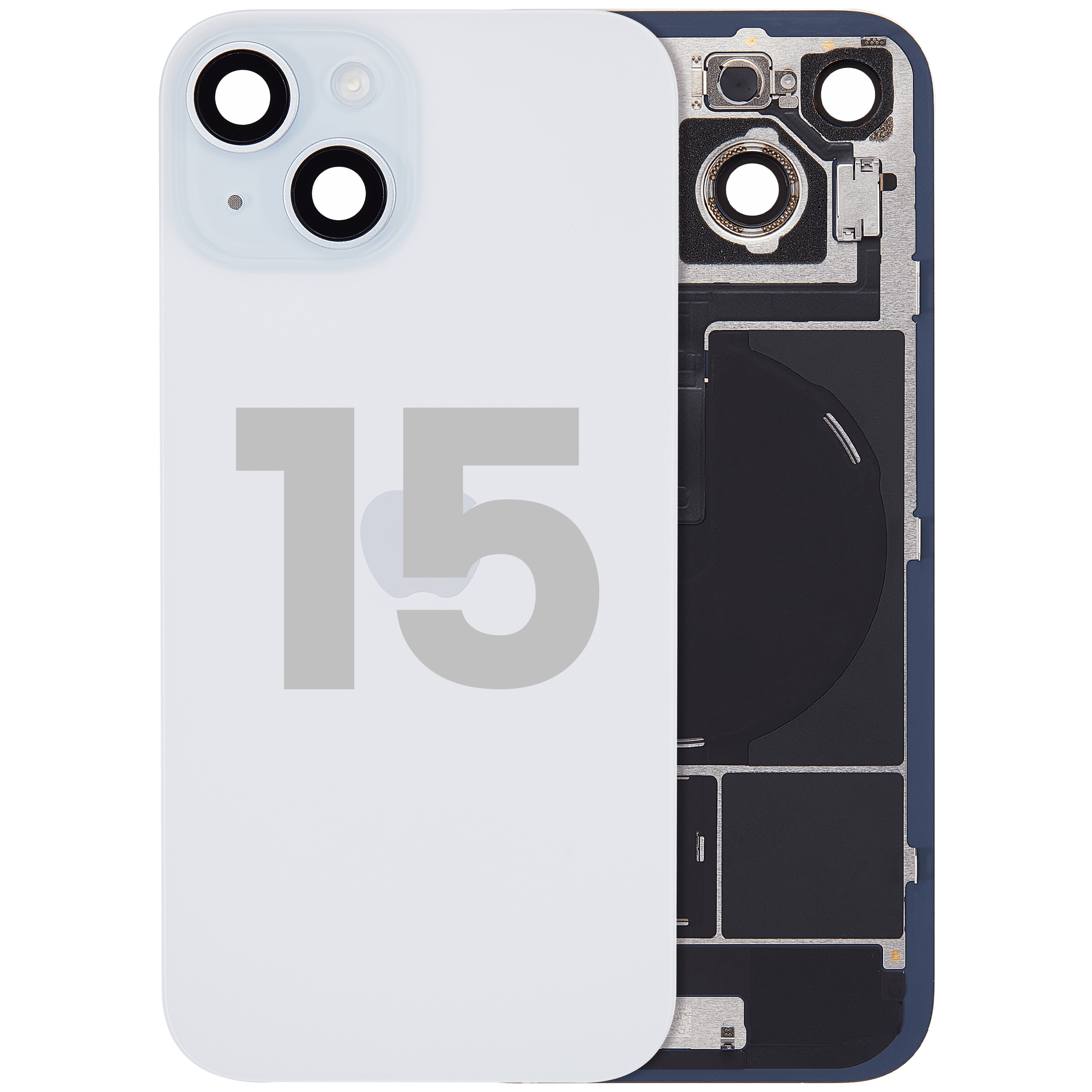 Original Apple-Ausbau A gebraucht – iPhone 15 Backcover Blau