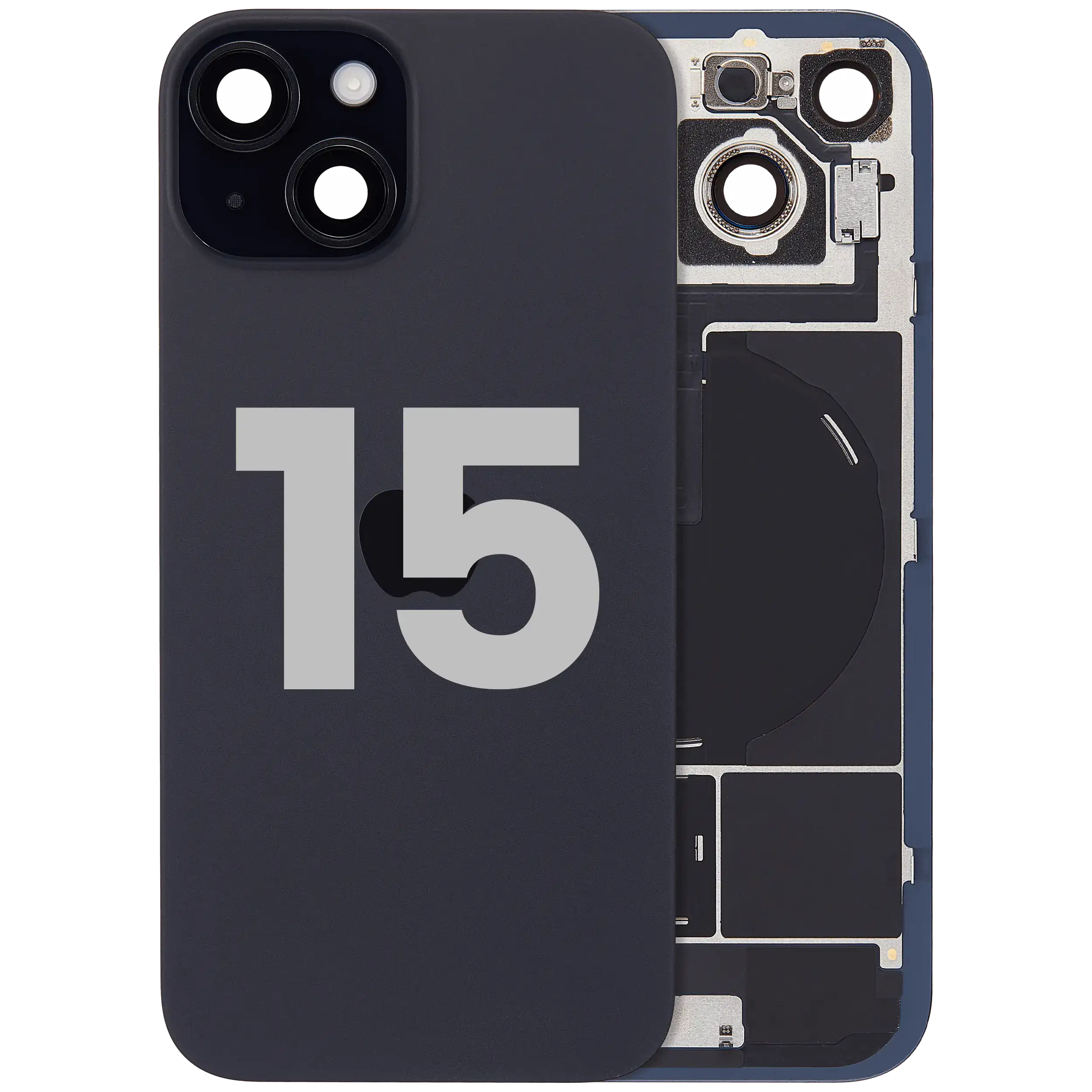Original Apple-Ausbau C gebraucht – iPhone 15 Backcover Schwarz