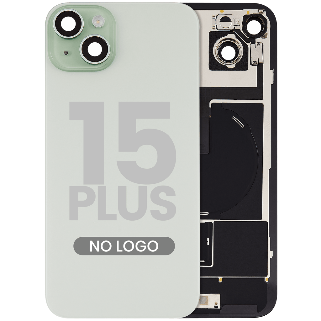 Backcover m. MagSafe+NFC+Blitz-Flexkabel f. iPhone 15 Plus (Aftermarket, Grün, o