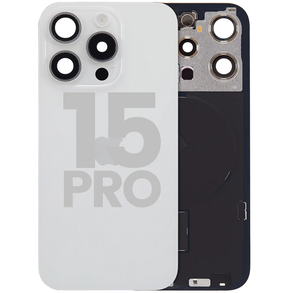 Gebrauchter Ausbau/Pull Qualität B – iPhone 15 Pro Backcover Weiß