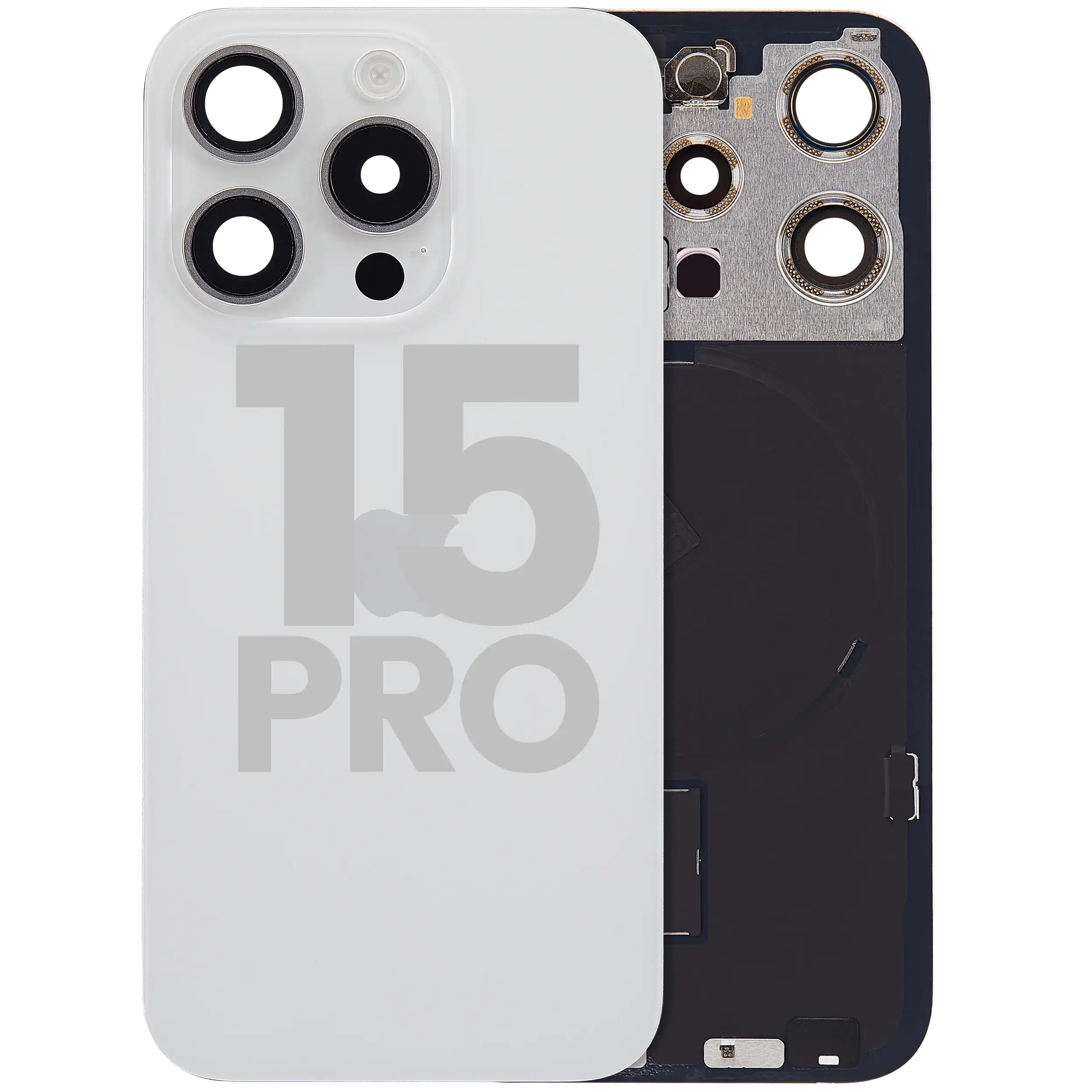 Gebrauchter Ausbau/Pull Qualität B – iPhone 15 Pro Backcover Weiß