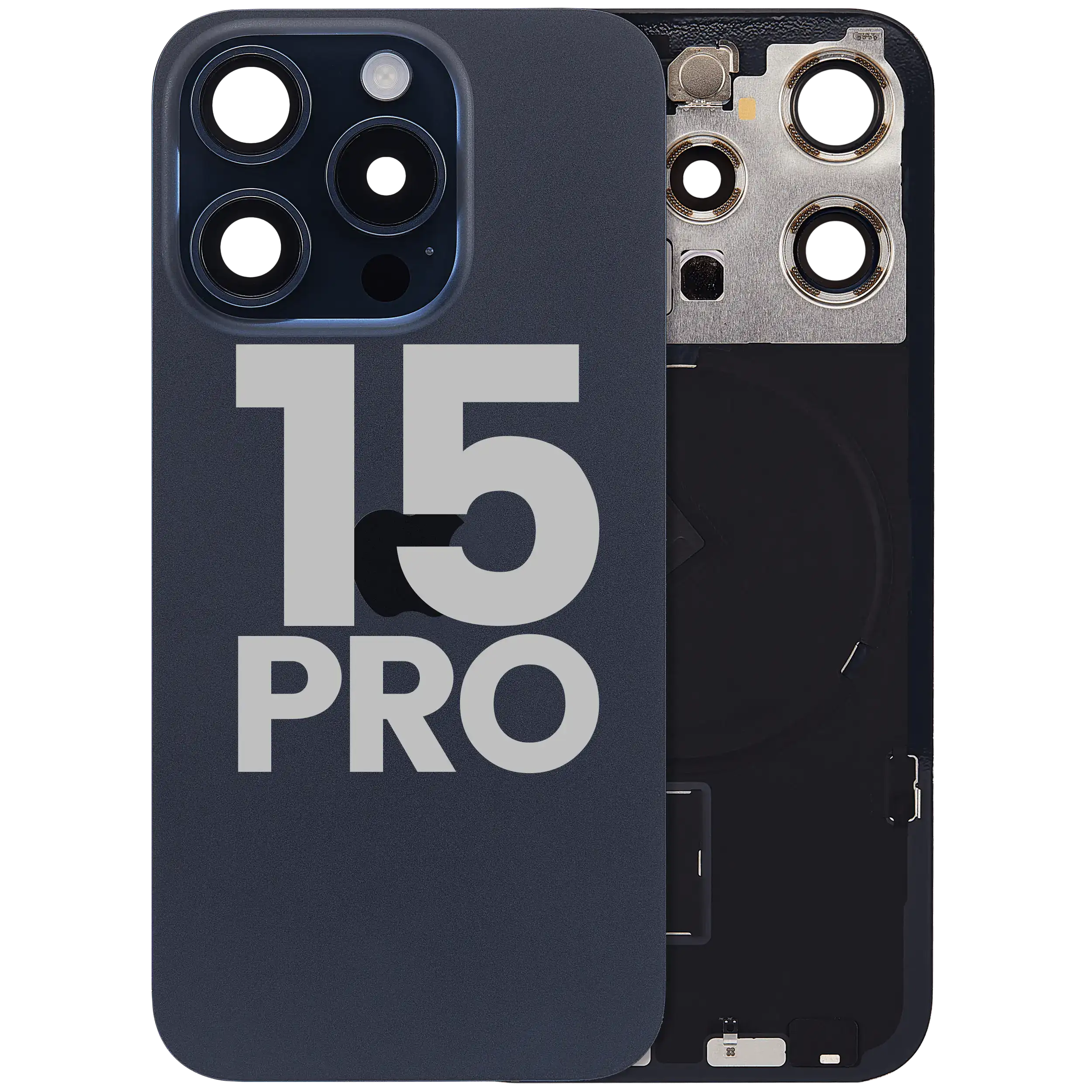 Original Apple-Ausbau C gebraucht – iPhone 15 Pro Backcover Blau