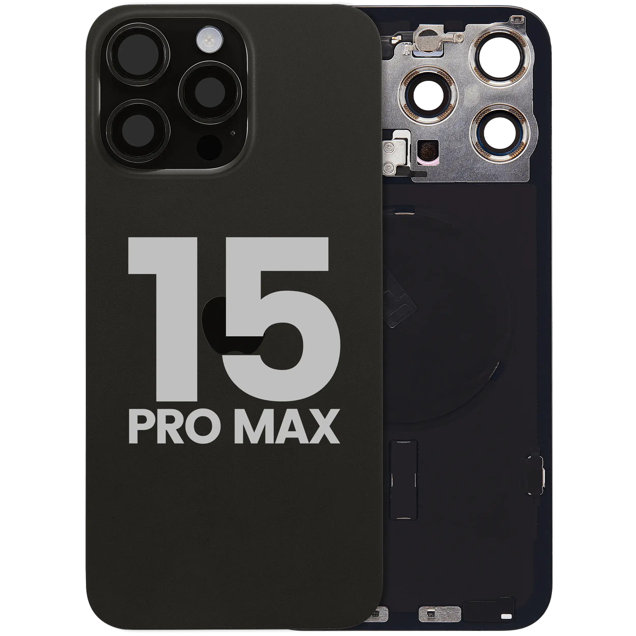 Original Apple-Ausbau C gebraucht – iPhone 15 Pro Max Backcover Schwarz