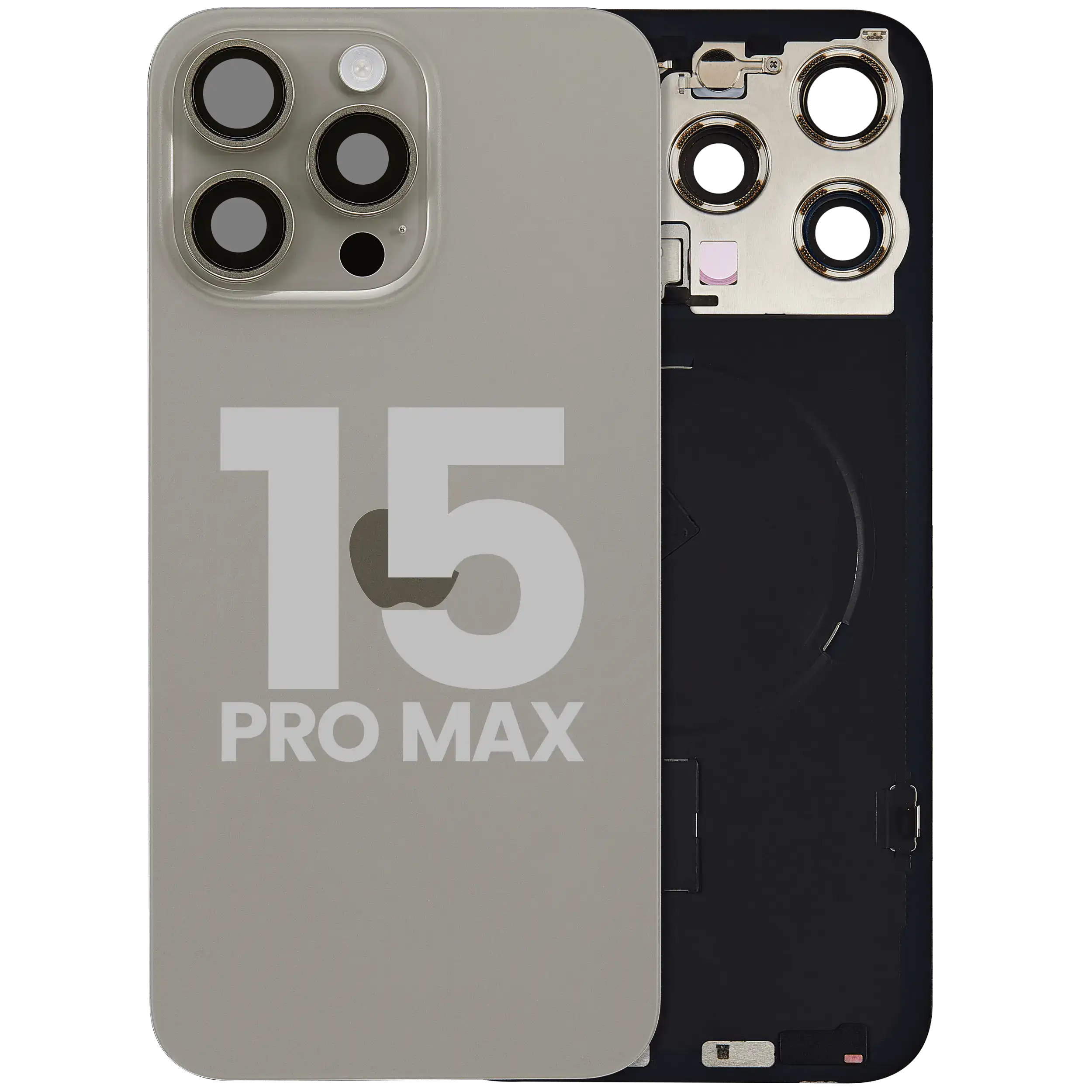 Original Apple-Ausbau C gebraucht – iPhone 15 Pro Max Backcover Natur