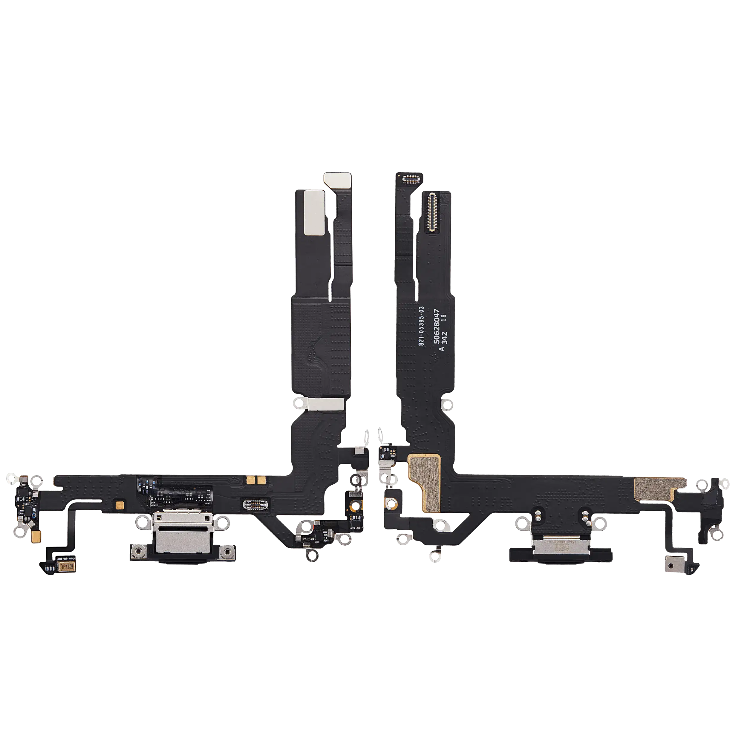 Ladebuchse Flex Cable für iPhone 17 (gebrauchter OEM-Ausbau) (Schwarz)