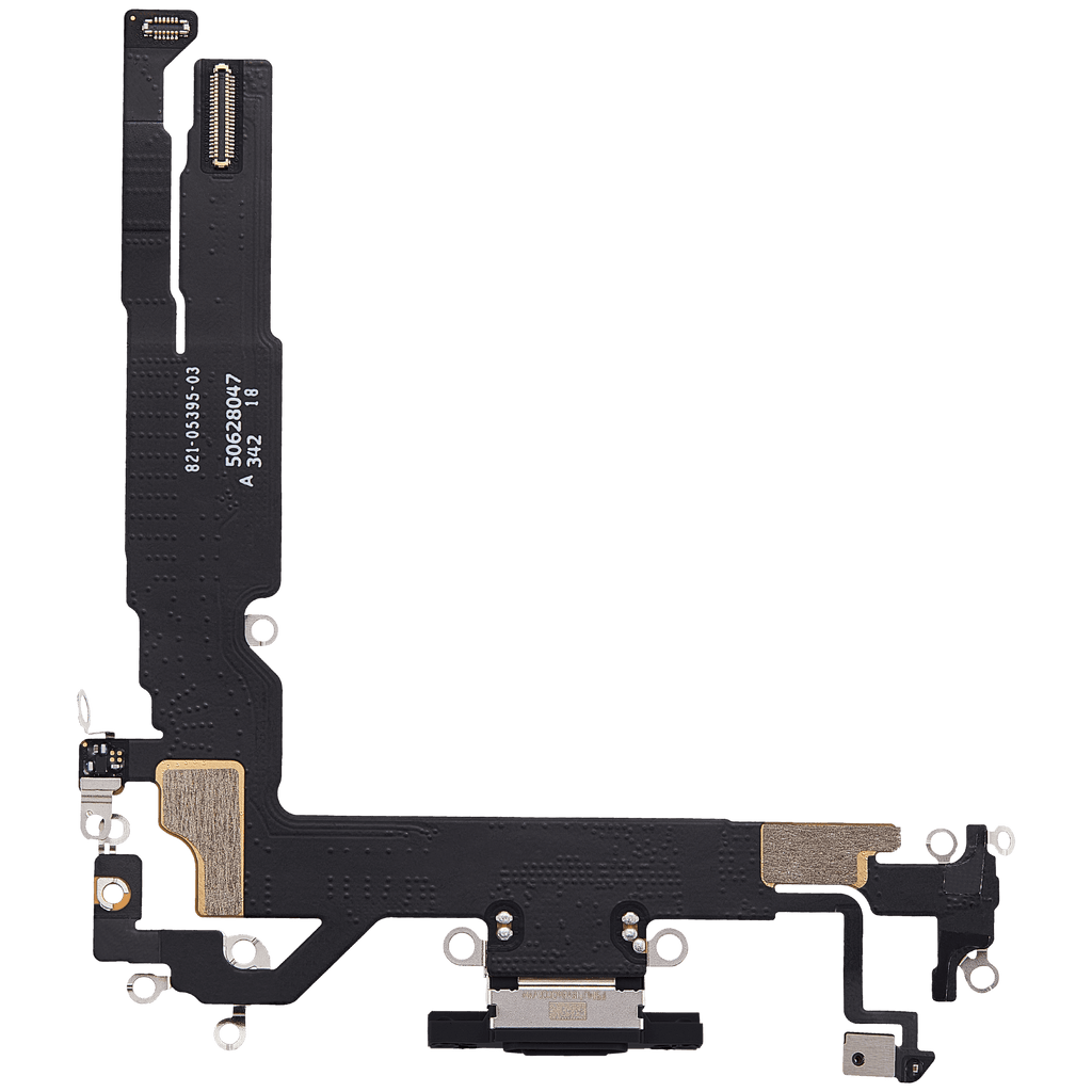 Ladebuchse Flex Cable für iPhone 17 (gebrauchter OEM-Ausbau) (Schwarz)