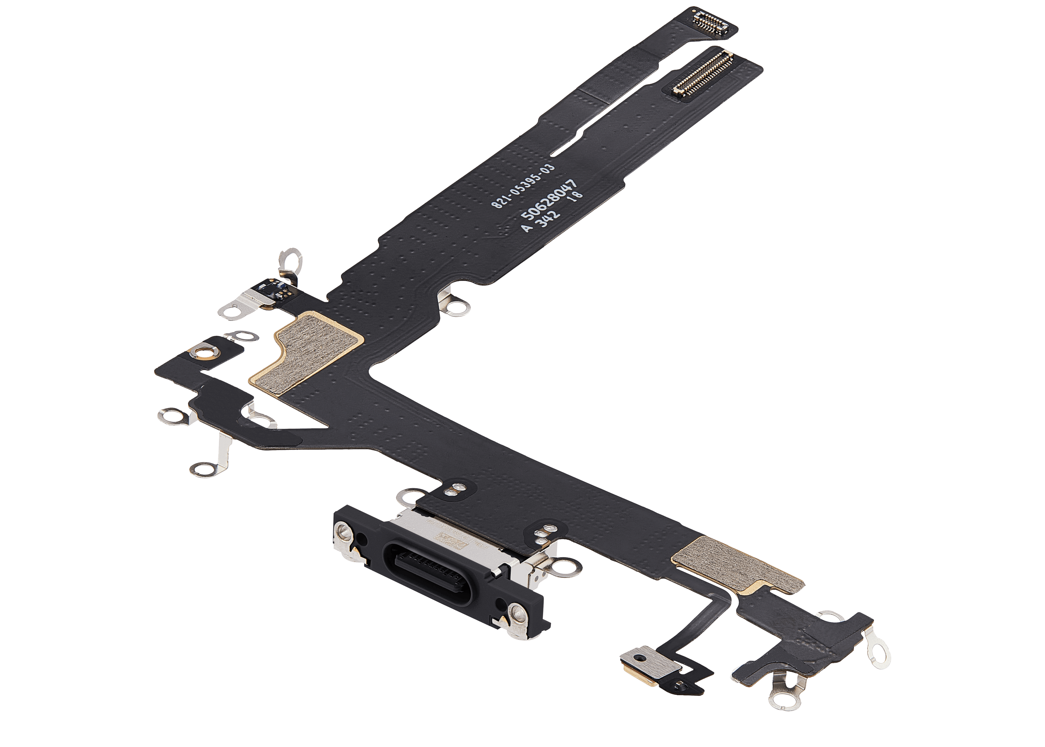 Ladebuchse Flex Cable für iPhone 17 (gebrauchter OEM-Ausbau) (Schwarz)