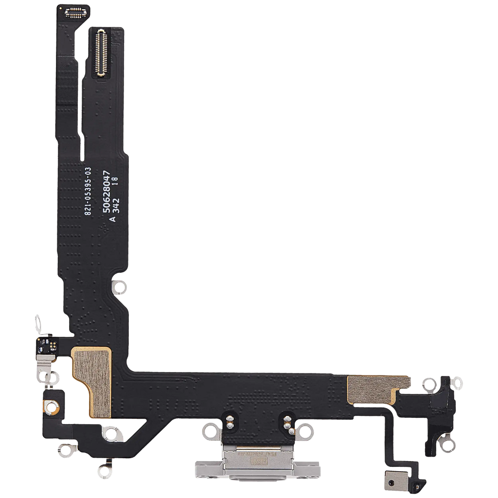 Ladebuchse Flex Cable für iPhone 17 (gebrauchter OEM-Ausbau) (Weiß)